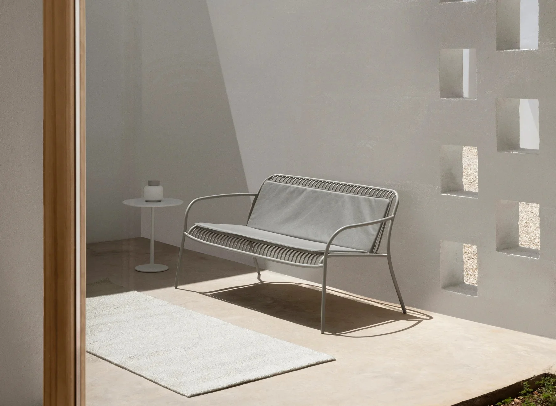Sitzauflage - YUA - Farbe Melange Gray für Loungesofa, 111x75 cm - Image 3