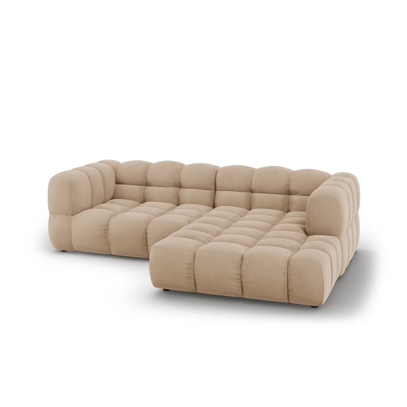Sky 3-Sitzer Ecksofa, Rechte Seite, aus Samt, 244x162x70 cm - Image 16