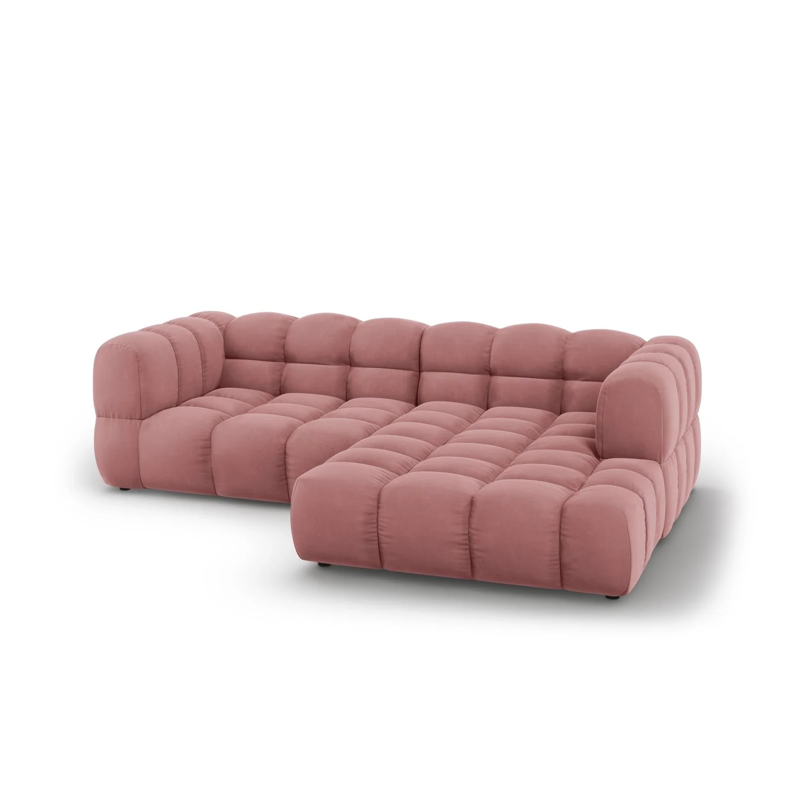 Sky 3-Sitzer Ecksofa, Rechte Seite, aus Samt, 244x162x70 cm - Image 22