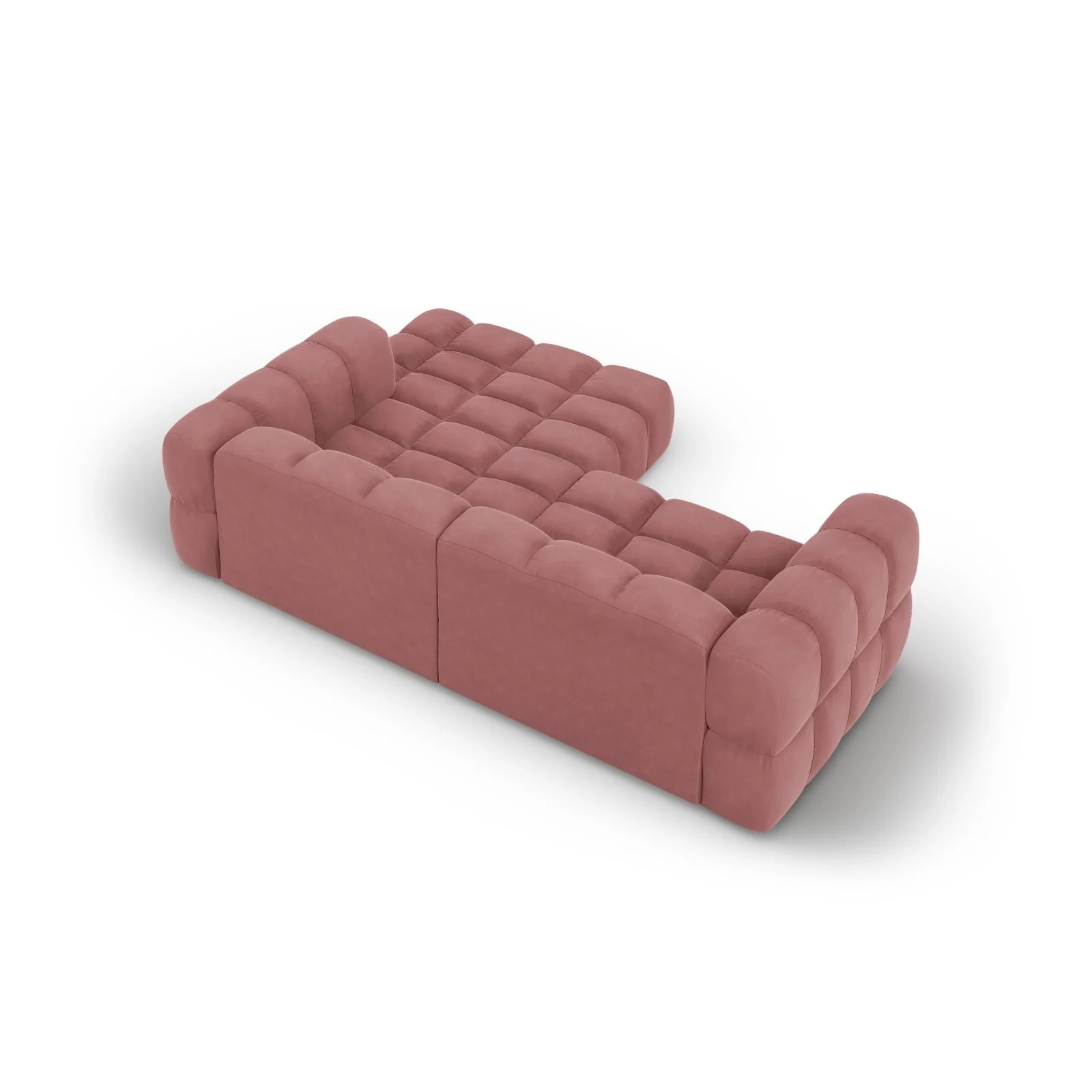 Sky 3-Sitzer Ecksofa, Rechte Seite, aus Samt, 244x162x70 cm - Image 23
