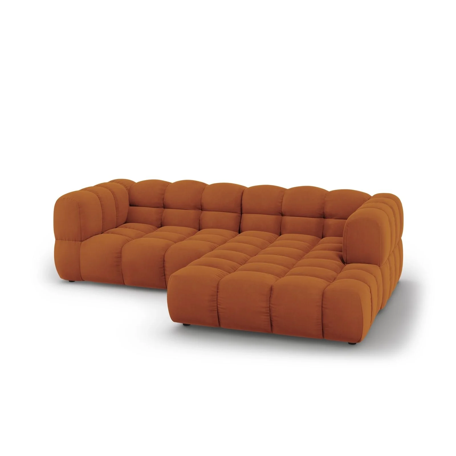 Sky 3-Sitzer Ecksofa, Rechte Seite, aus Samt, 244x162x70 cm - Image 28