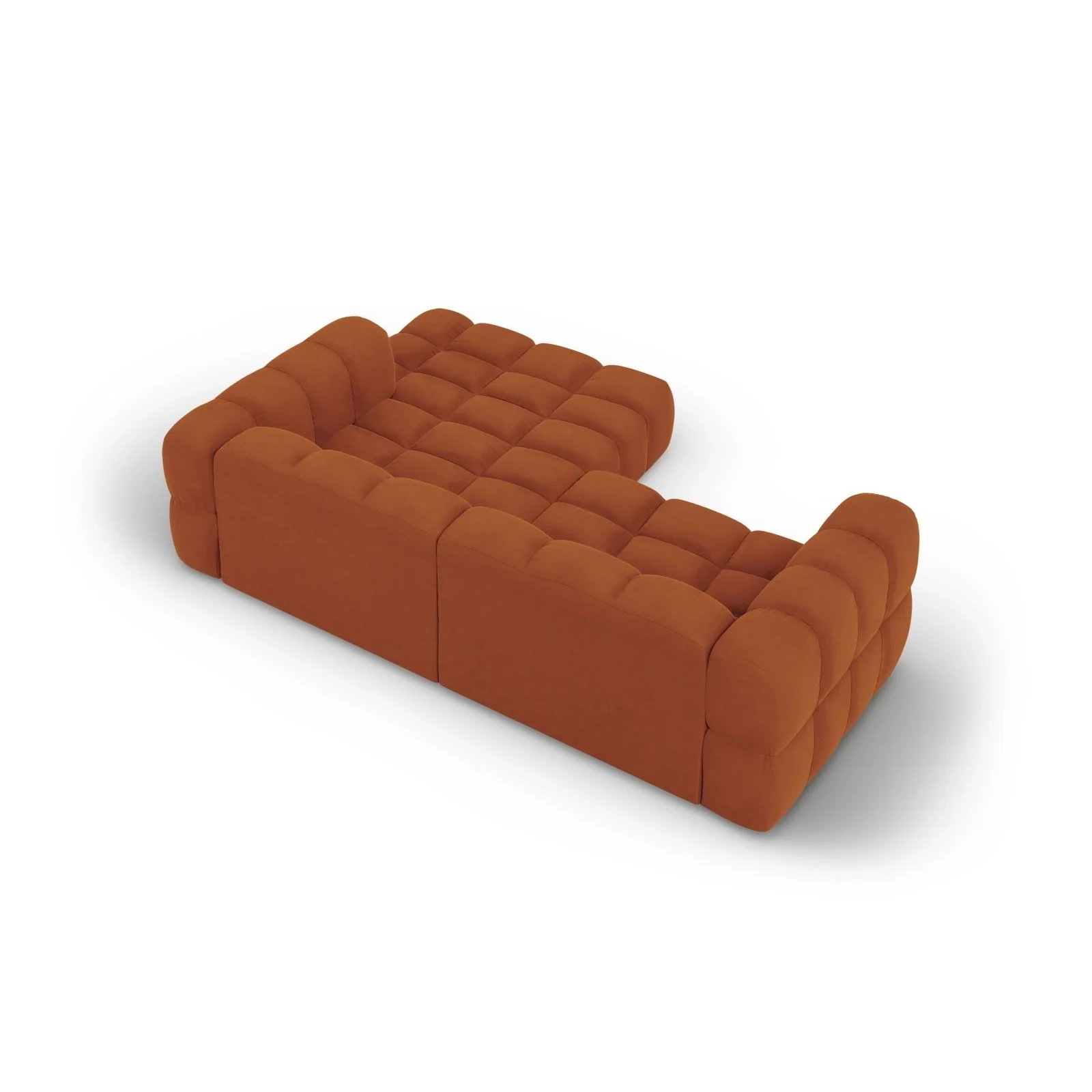 Sky 3-Sitzer Ecksofa, Rechte Seite, aus Samt, 244x162x70 cm - Image 29