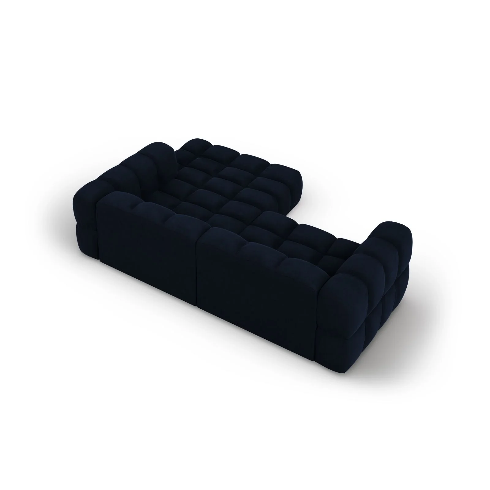 Sky 3-Sitzer Ecksofa, Rechte Seite, aus Samt, 244x162x70 cm - Image 41