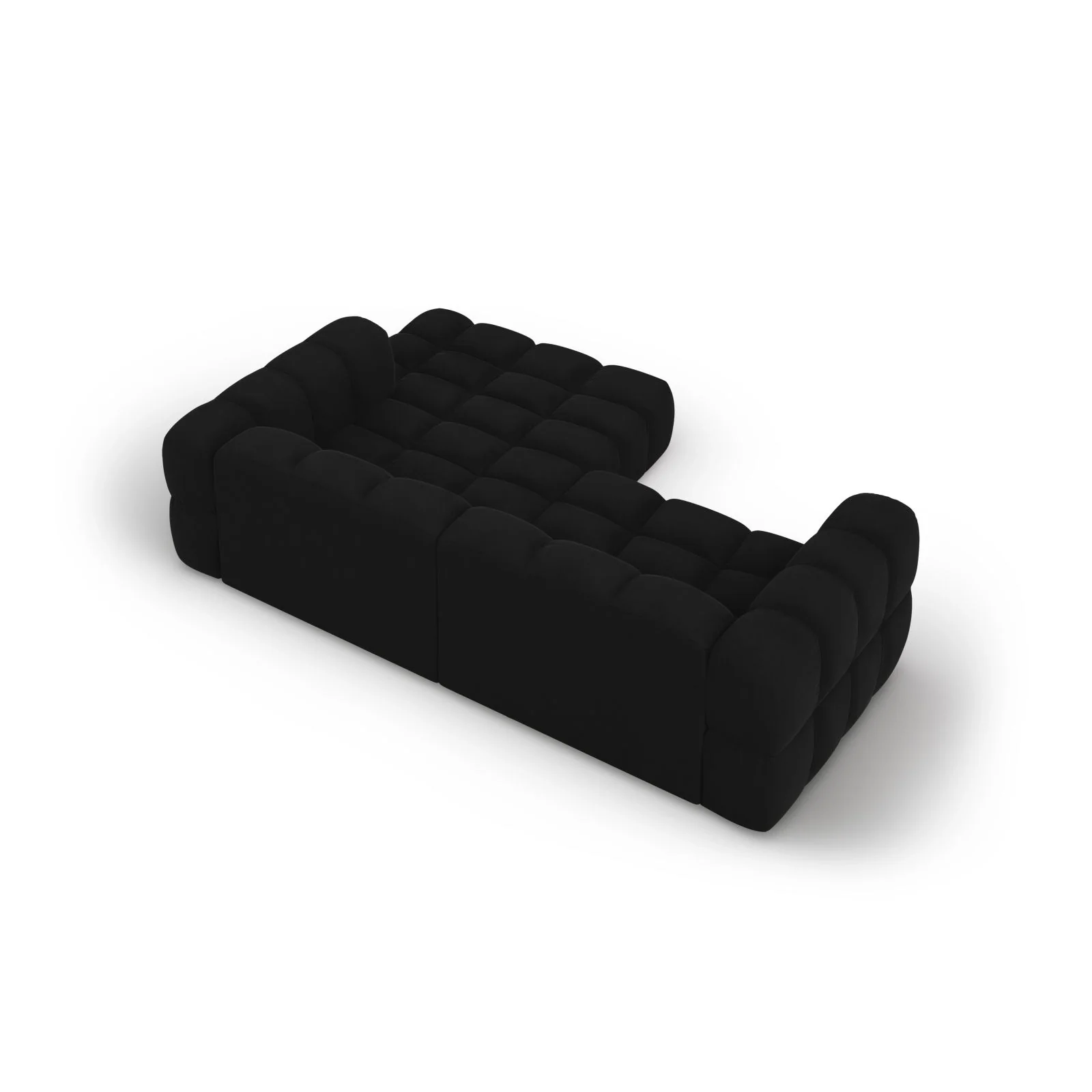 Sky 3-Sitzer Ecksofa, Rechte Seite, aus Samt, 244x162x70 cm - Image 47