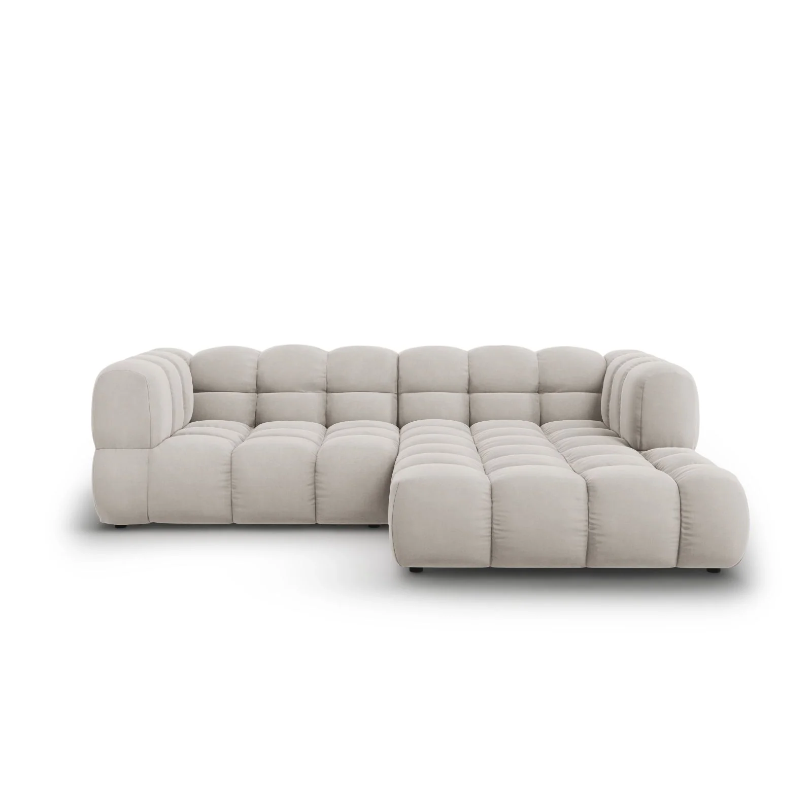 Sky 3-Sitzer Ecksofa, Rechte Seite, aus Samt, 244x162x70 cm - Image 7
