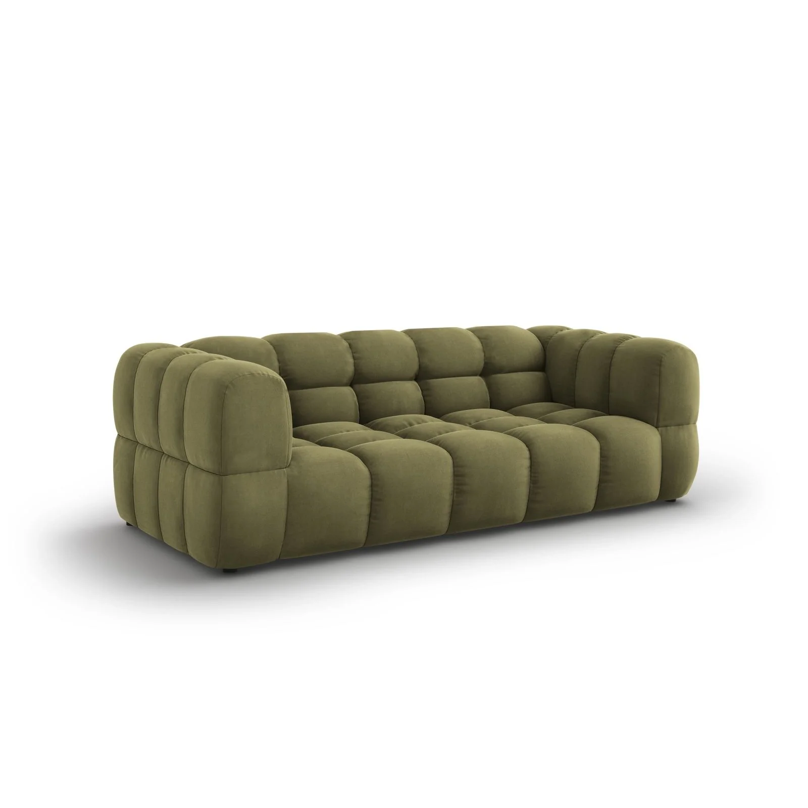 Sky 3-Sitzer Sofa aus Samt, 214x102x70 cm - Image 28