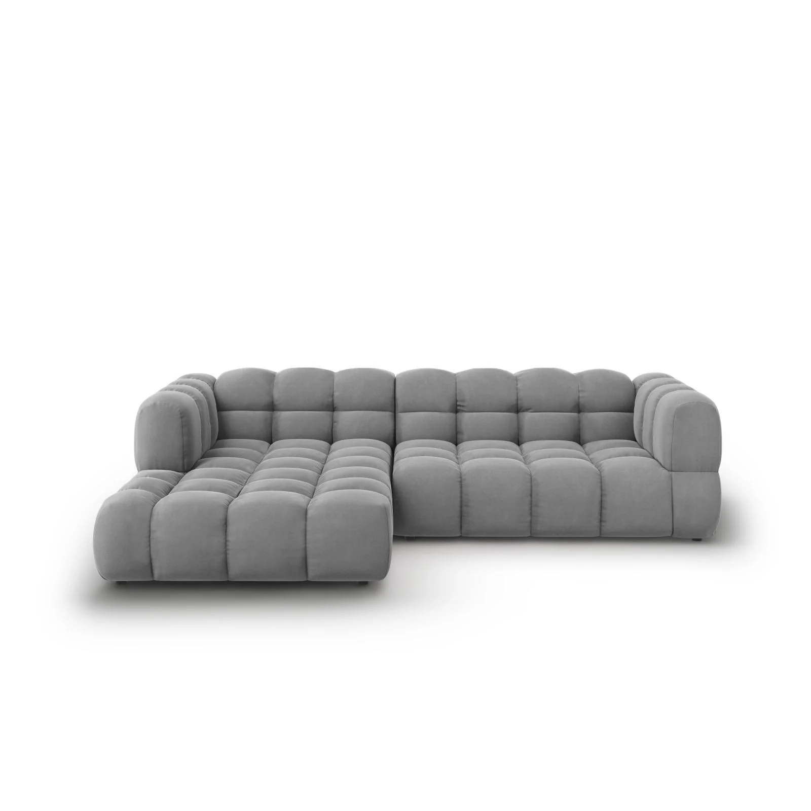 Sky 4-Sitzer Ecksofa, Linke Seite, aus Samt, 272x162x70 cm