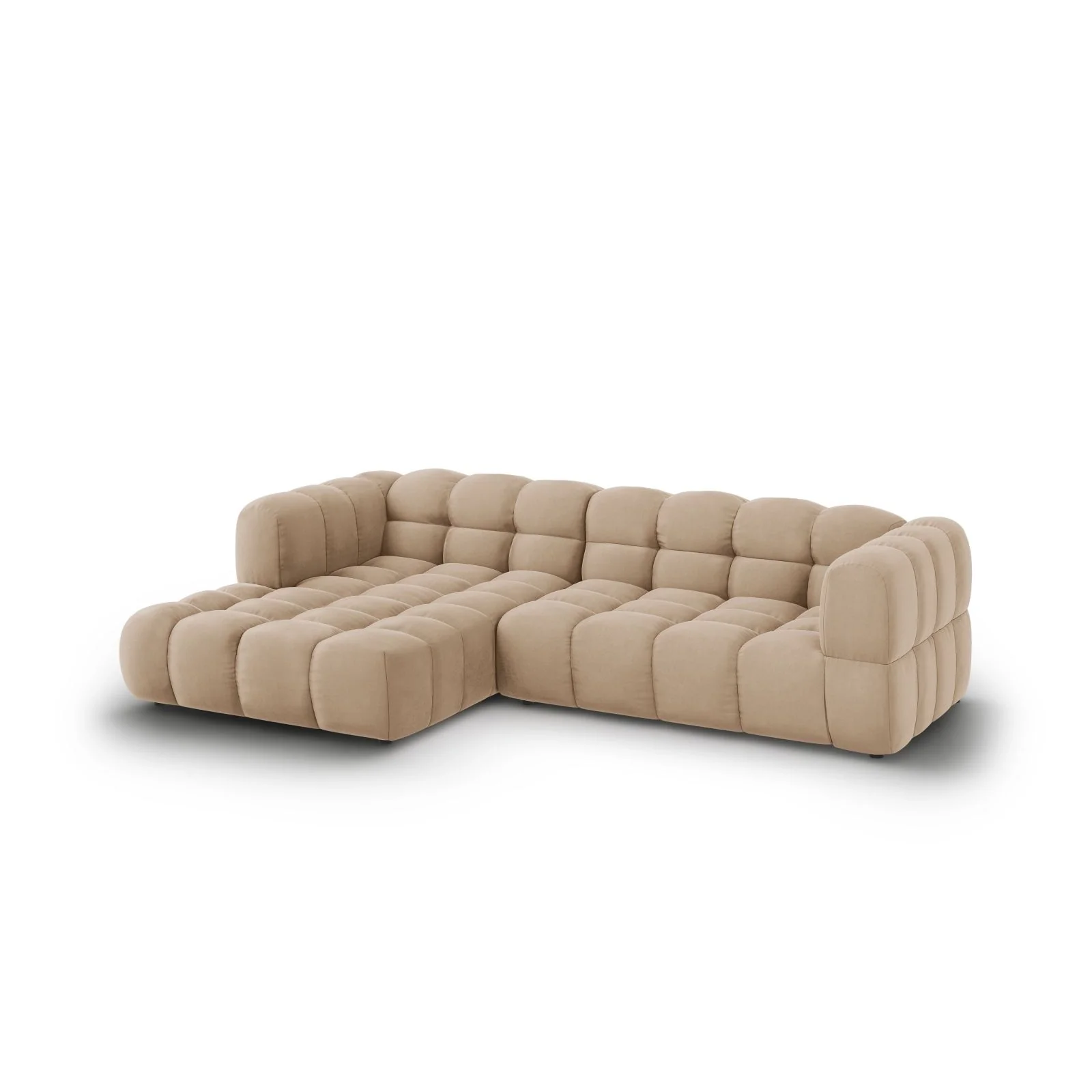 Sky 4-Sitzer Ecksofa, Linke Seite, aus Samt, 272x162x70 cm - Image 13