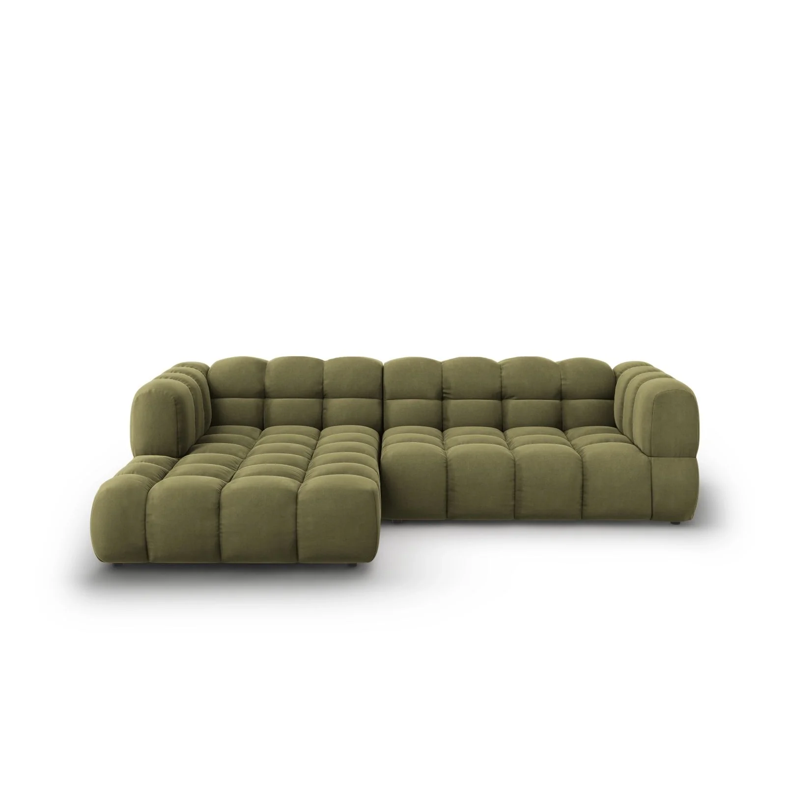 Sky 4-Sitzer Ecksofa, Linke Seite, aus Samt, 272x162x70 cm - Image 26