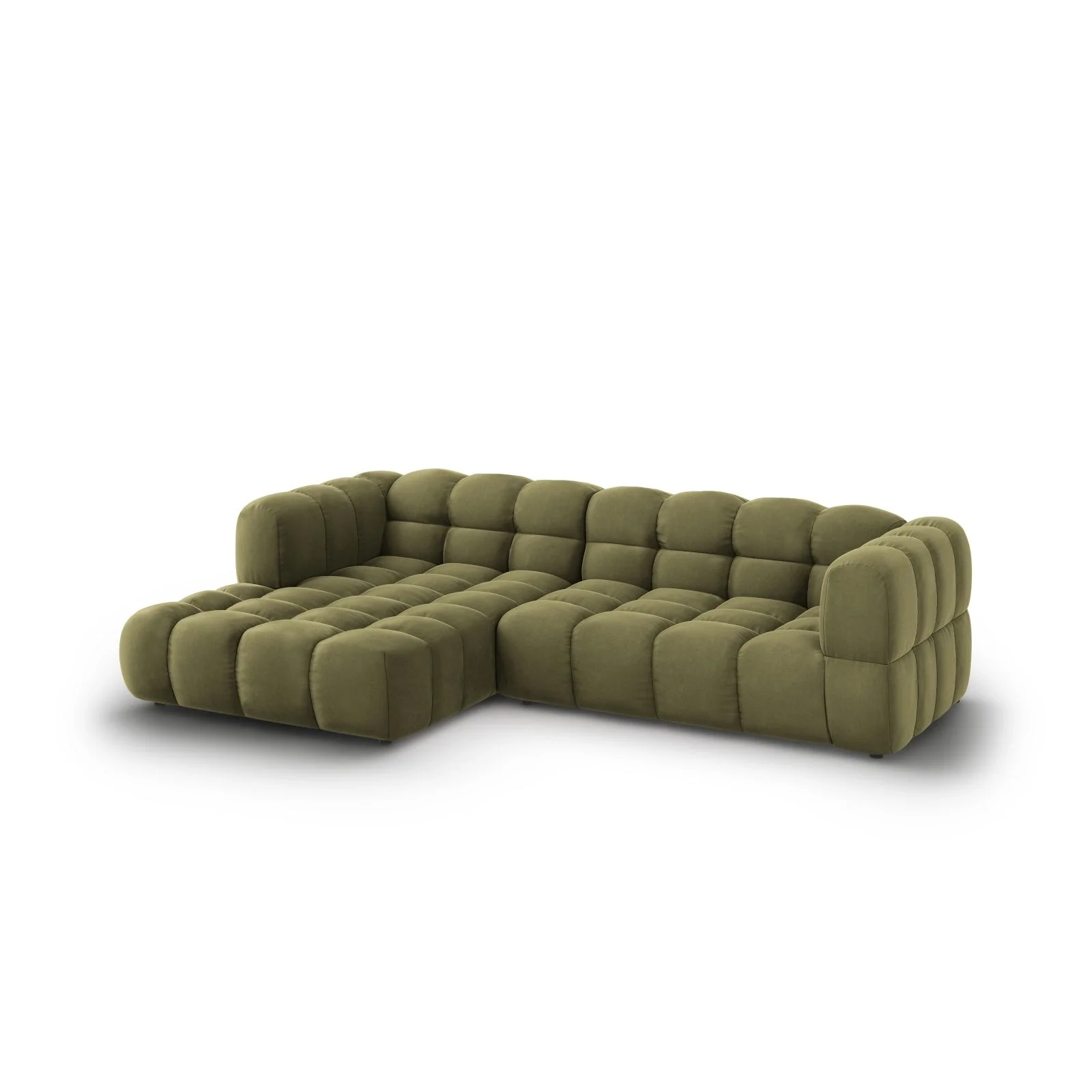 Sky 4-Sitzer Ecksofa, Linke Seite, aus Samt, 272x162x70 cm - Image 28