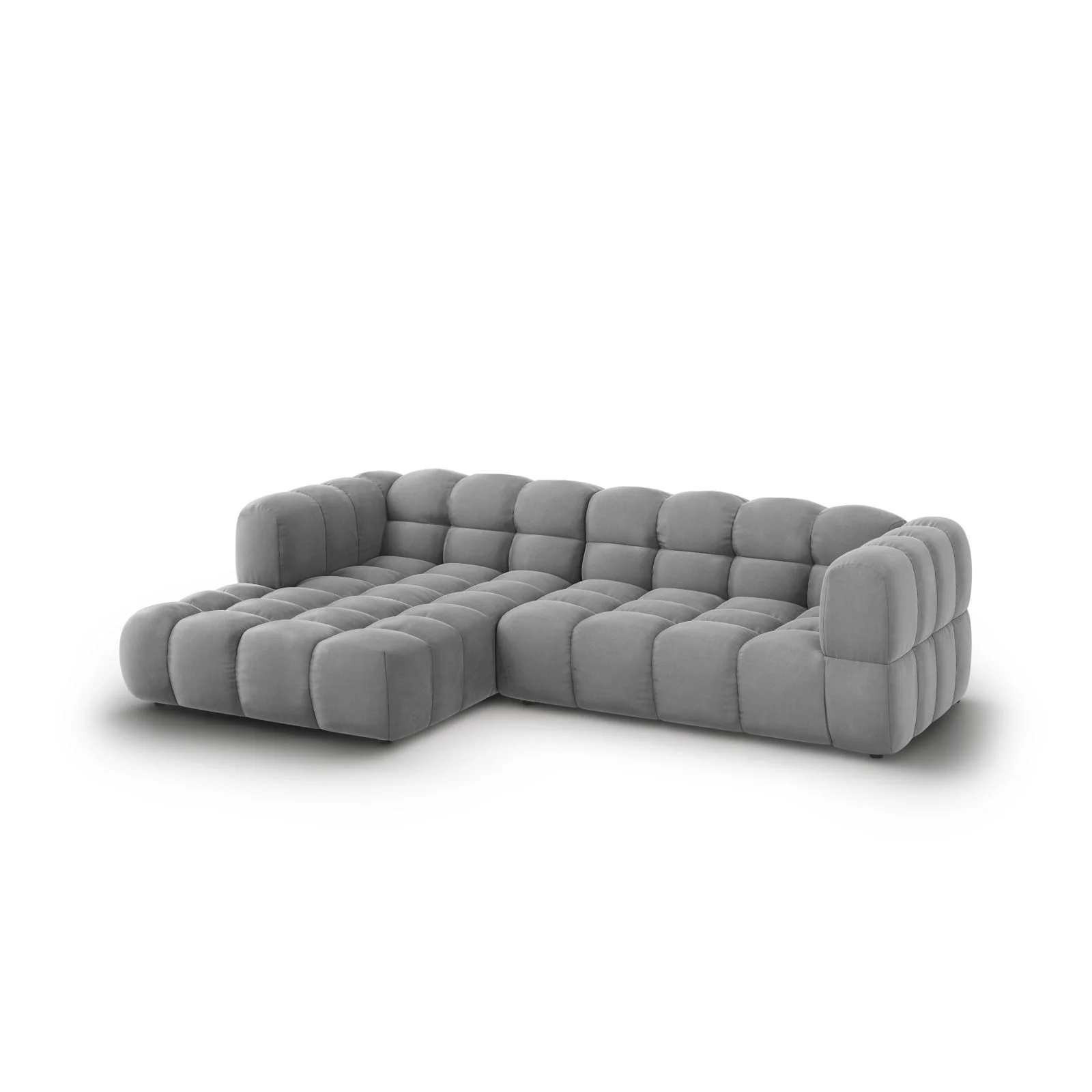 Sky 4-Sitzer Ecksofa, Linke Seite, aus Samt, 272x162x70 cm - Image 3
