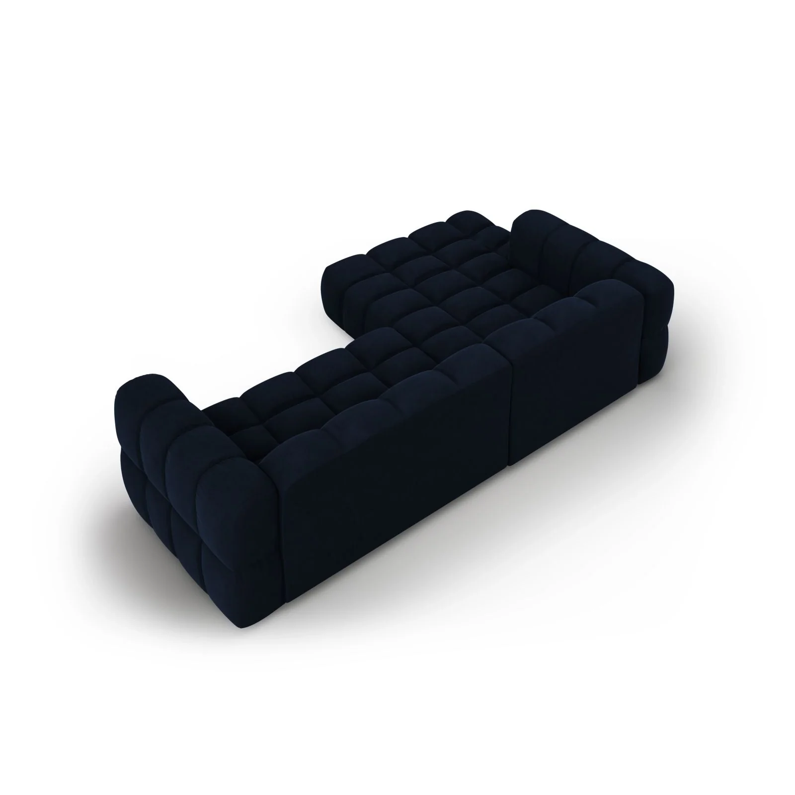 Sky 4-Sitzer Ecksofa, Linke Seite, aus Samt, 272x162x70 cm - Image 34