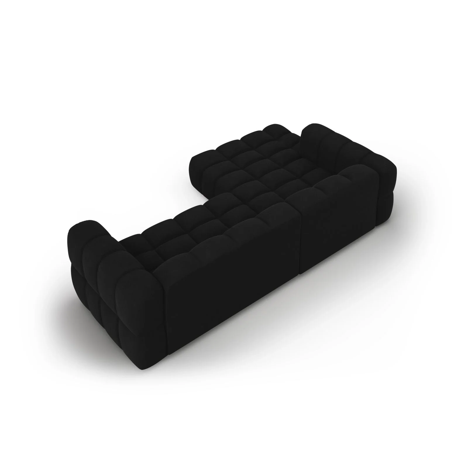Sky 4-Sitzer Ecksofa, Linke Seite, aus Samt, 272x162x70 cm - Image 39