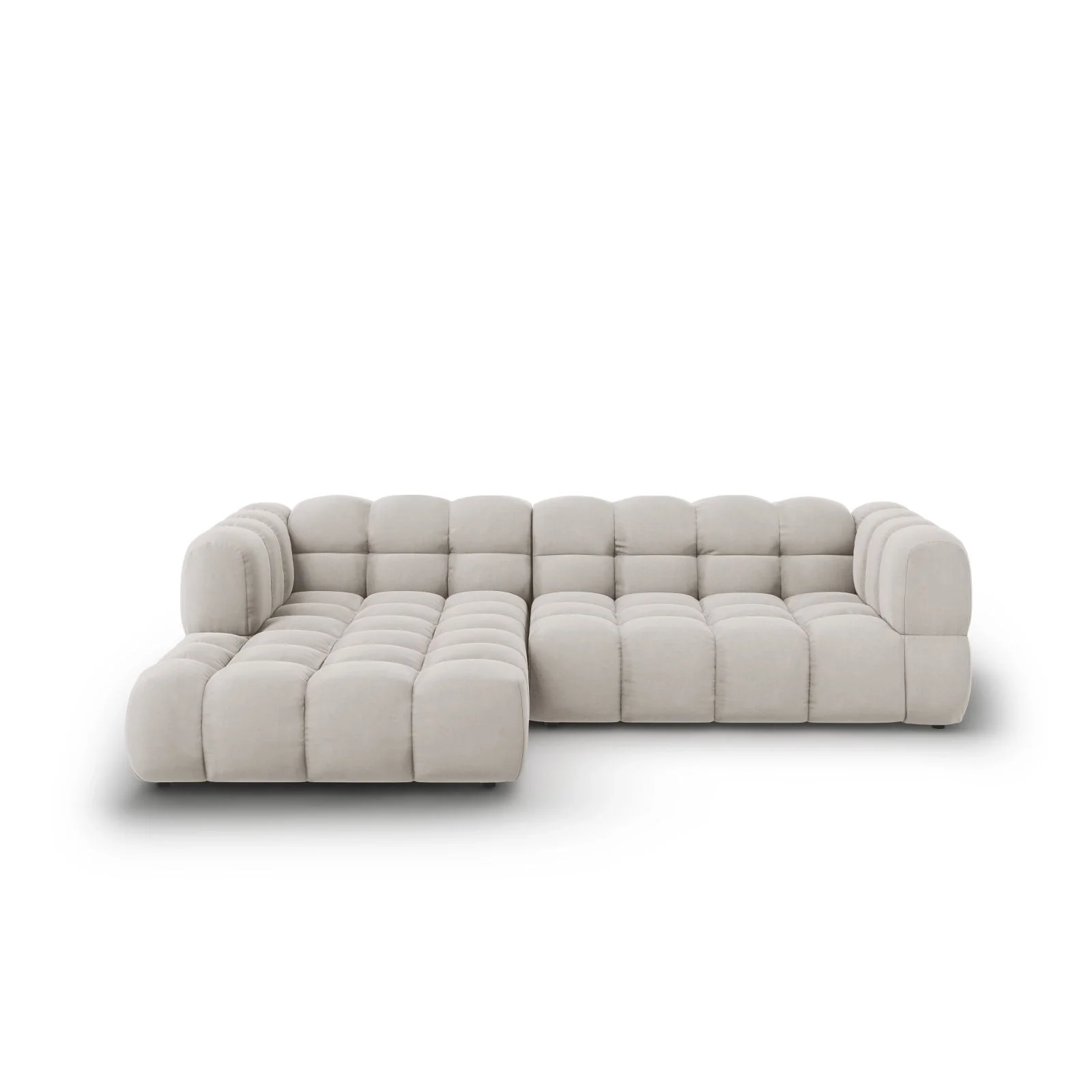 Sky 4-Sitzer Ecksofa, Linke Seite, aus Samt, 272x162x70 cm - Image 6