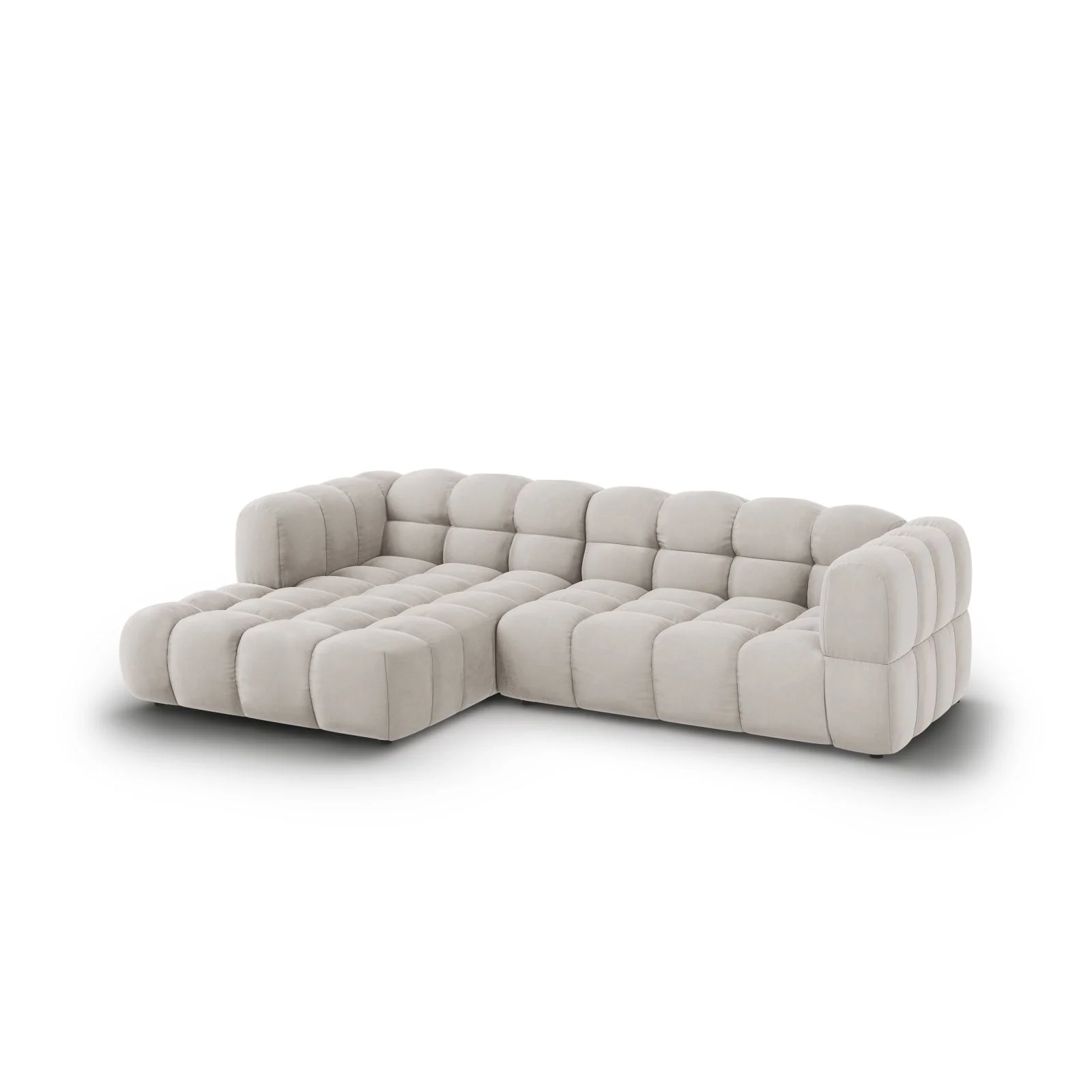 Sky 4-Sitzer Ecksofa, Linke Seite, aus Samt, 272x162x70 cm - Image 8