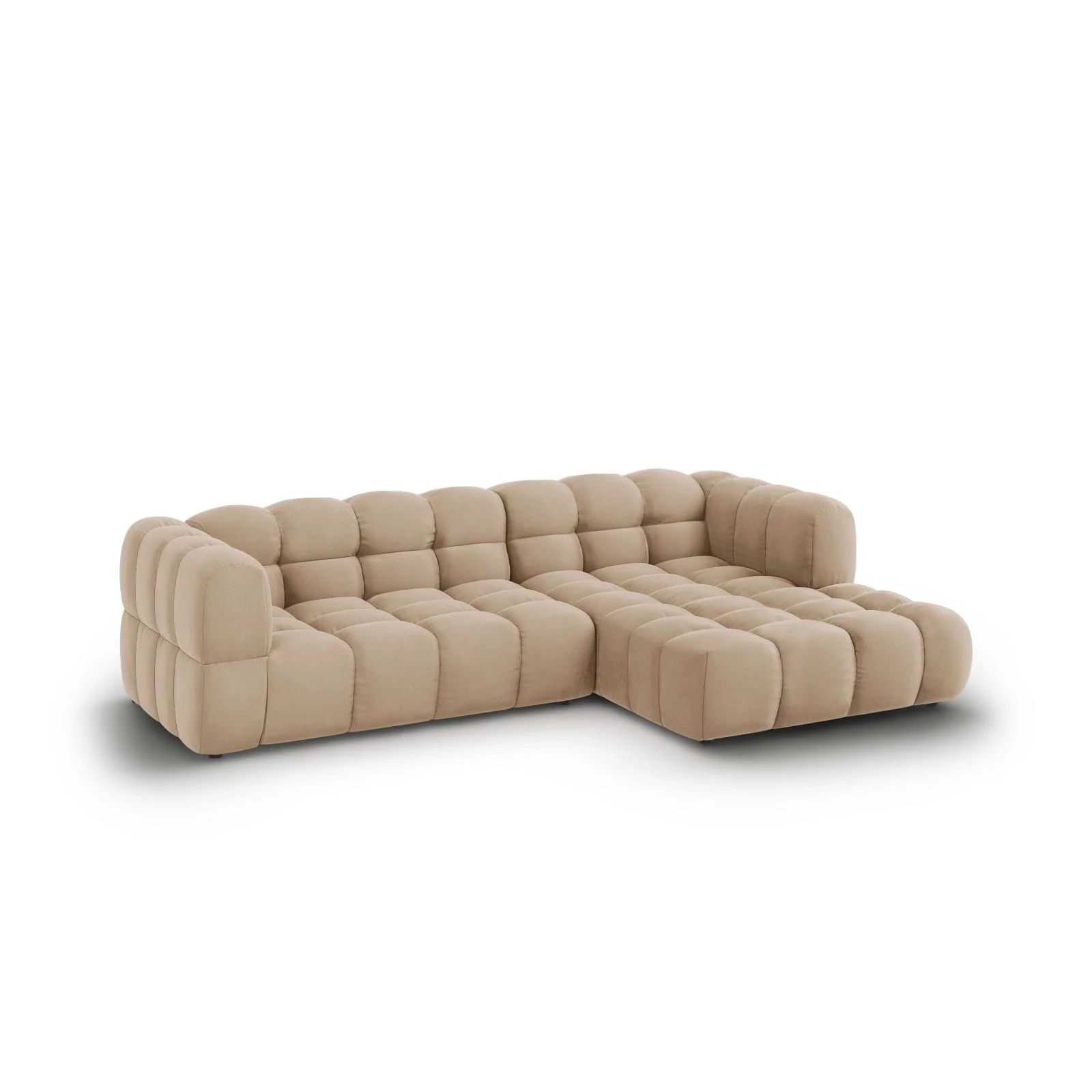 Sky 4-Sitzer Ecksofa, Rechte Seite, aus Samt, 272x162x70 cm - Image 13