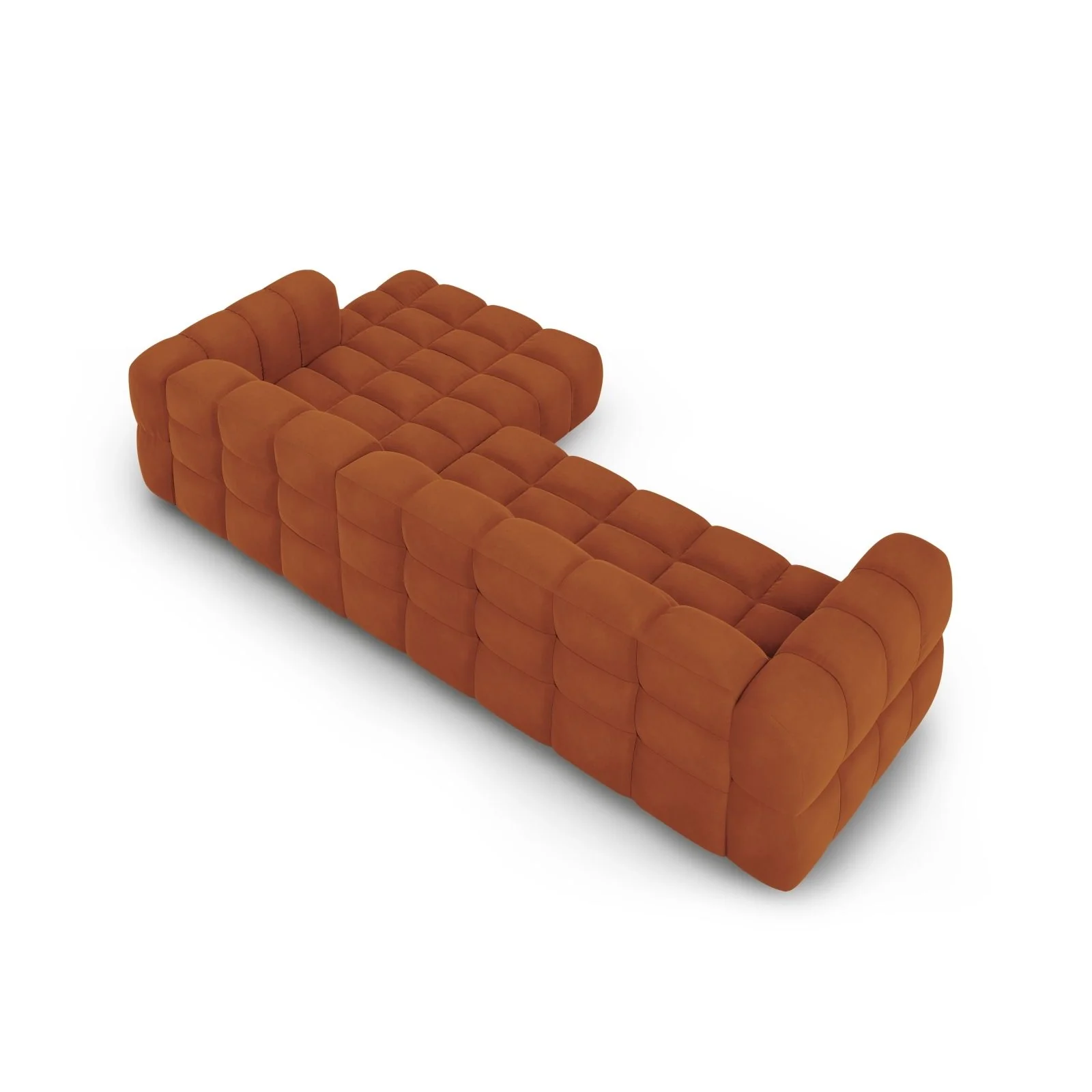Sky 4-Sitzer Ecksofa, Rechte Seite, aus Samt, 300x162x70 cm - Image 29
