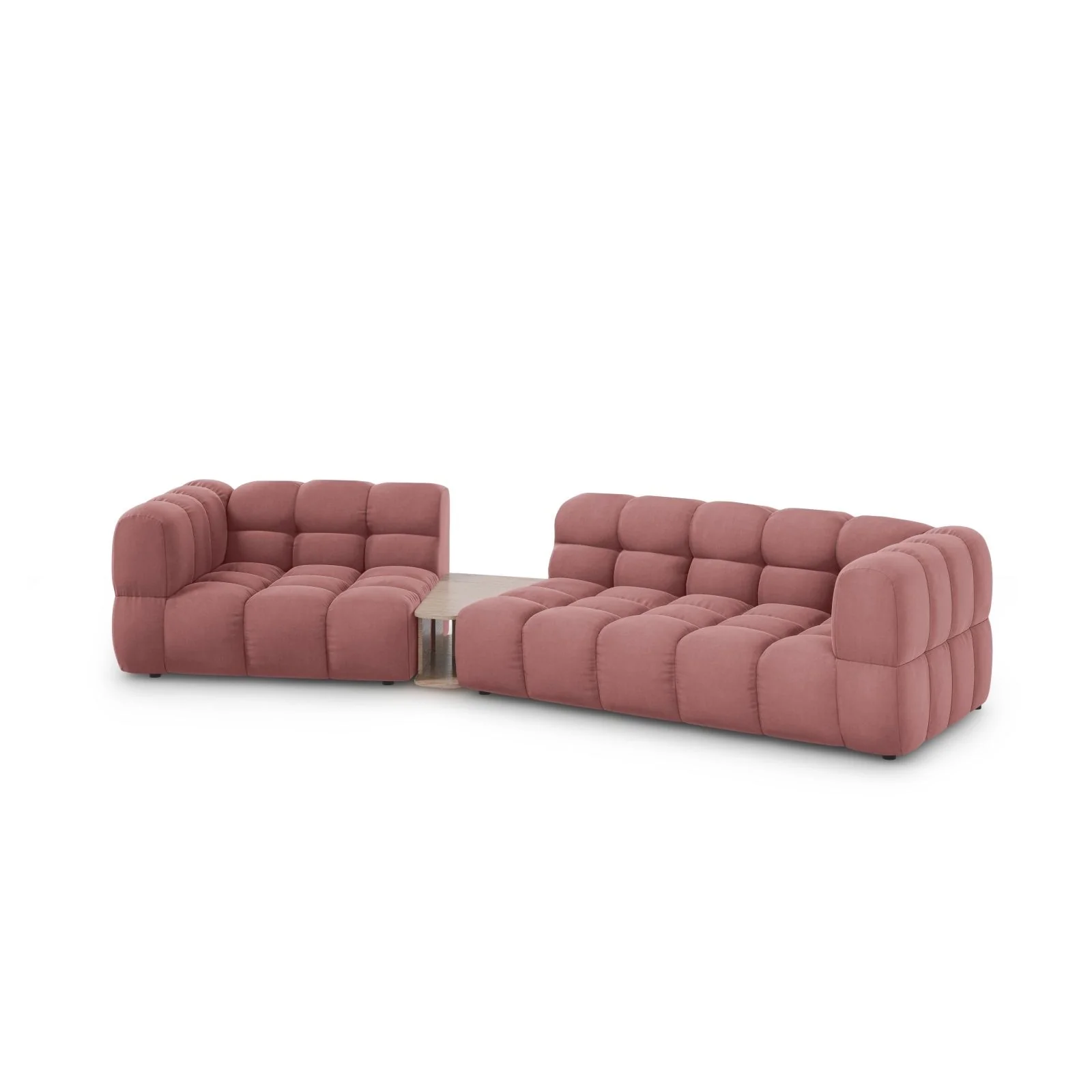 Sky Modulares 3-Sitzer Sofa, Linke Seite, aus Samt, 353x148 cm - Image 21