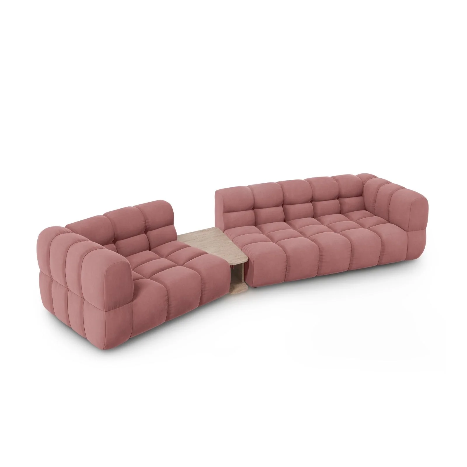 Sky Modulares 3-Sitzer Sofa, Linke Seite, aus Samt, 353x148 cm - Image 22