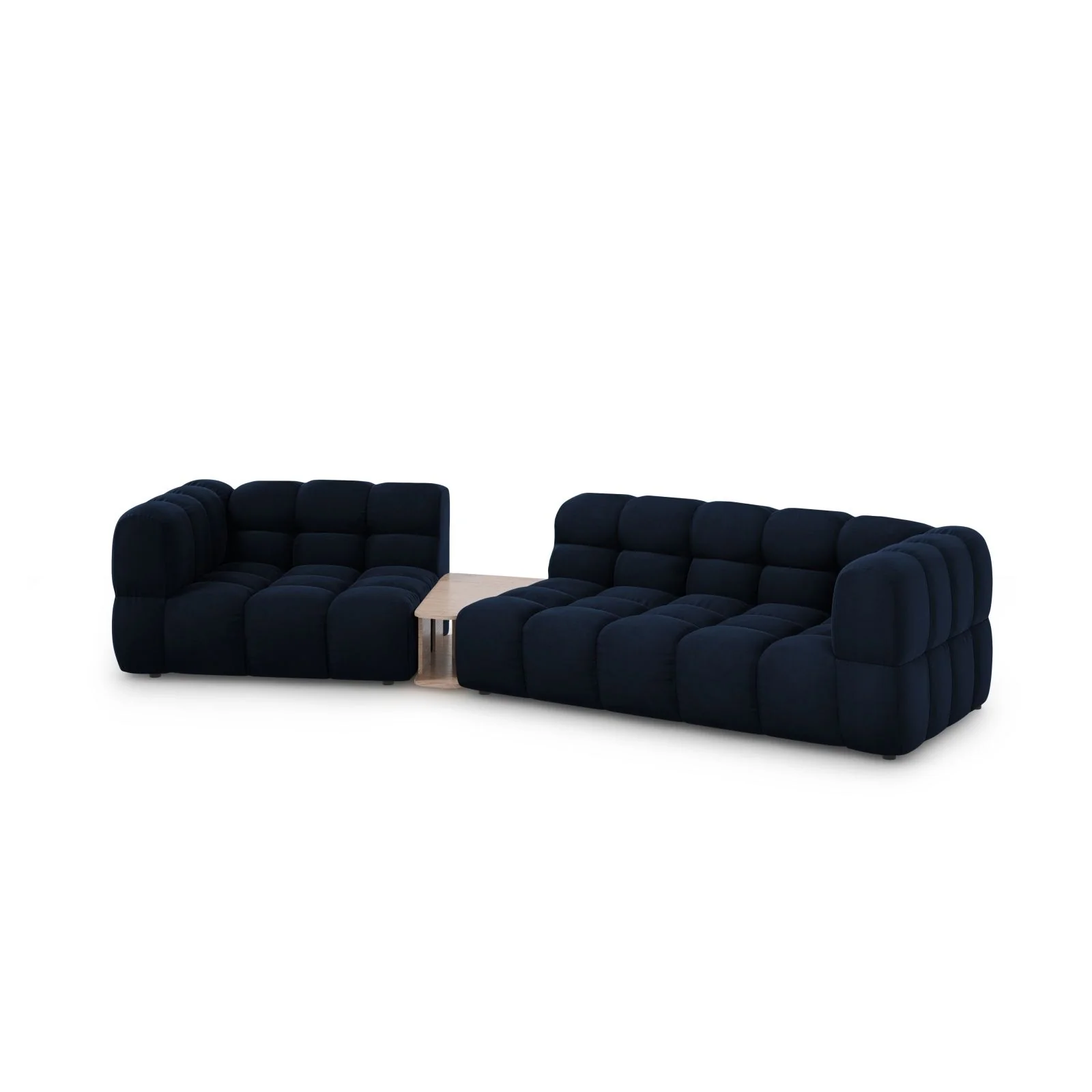 Sky Modulares 3-Sitzer Sofa, Linke Seite, aus Samt, 353x148 cm - Image 39