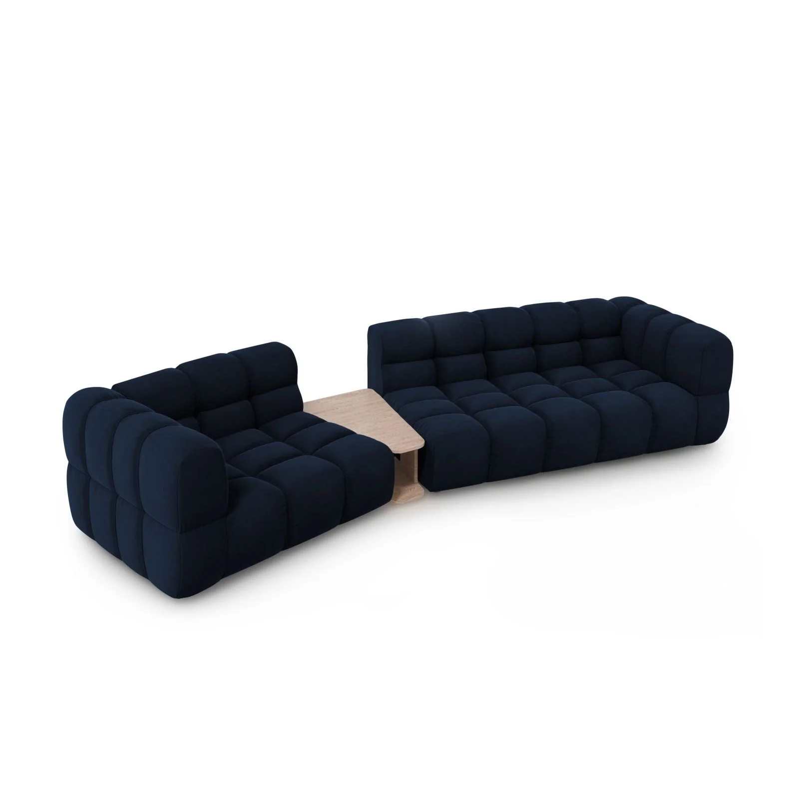 Sky Modulares 3-Sitzer Sofa, Linke Seite, aus Samt, 353x148 cm - Image 40