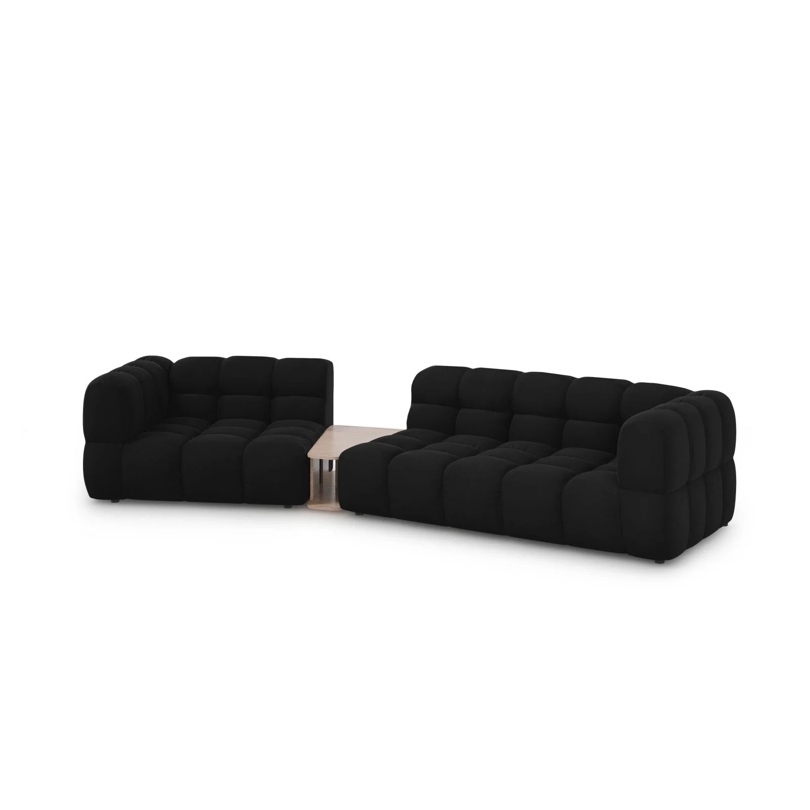 Sky Modulares 3-Sitzer Sofa, Linke Seite, aus Samt, 353x148 cm - Image 45