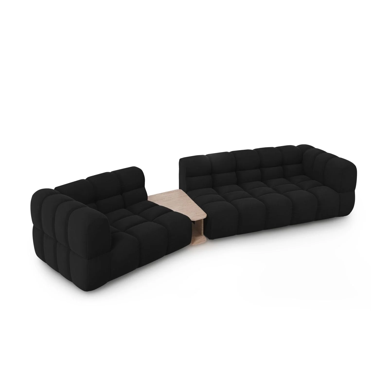 Sky Modulares 3-Sitzer Sofa, Linke Seite, aus Samt, 353x148 cm - Image 46