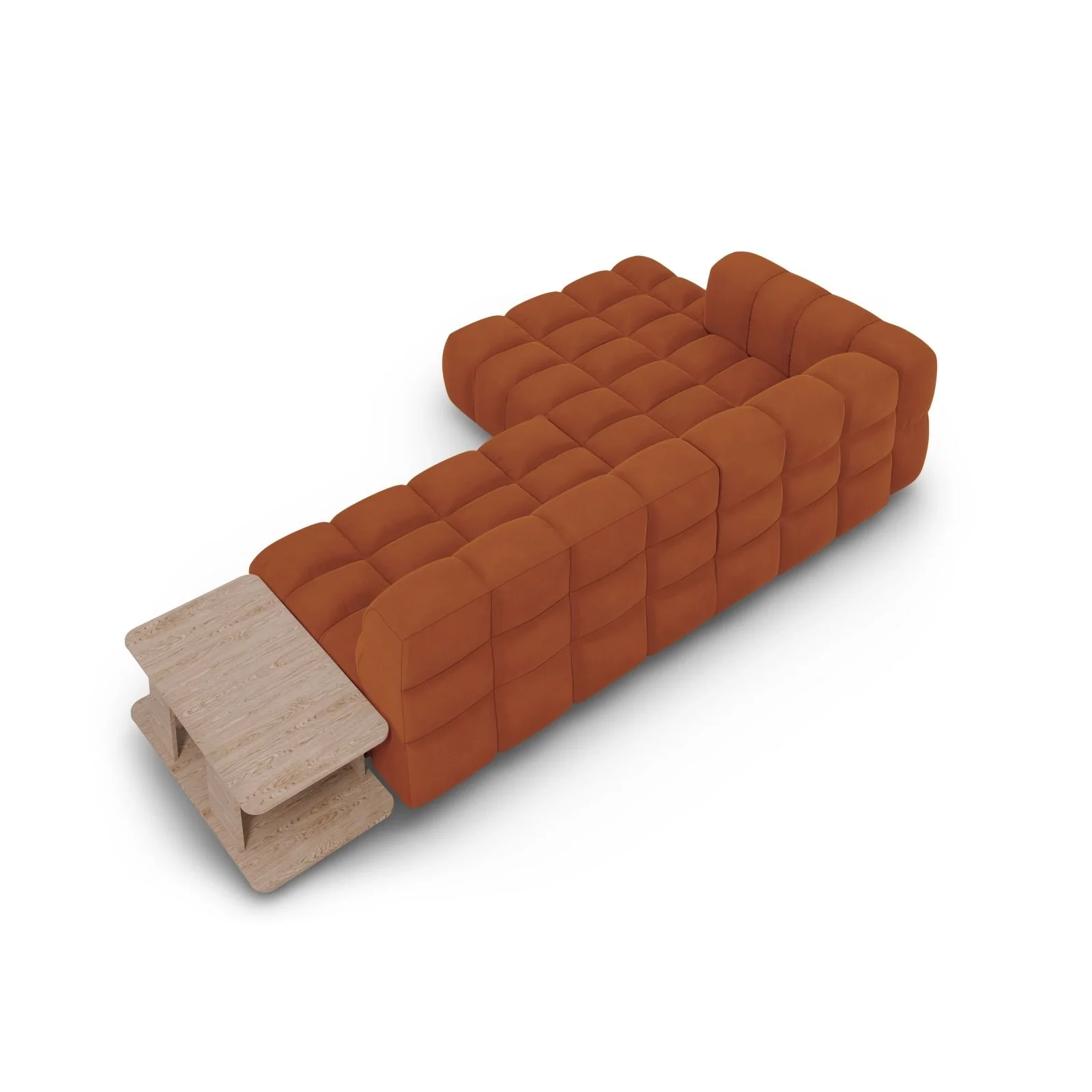 Sky Modulares 4-Sitzer Ecksofa, Linke Seite, aus Samt, 297x162 cm - Image 29