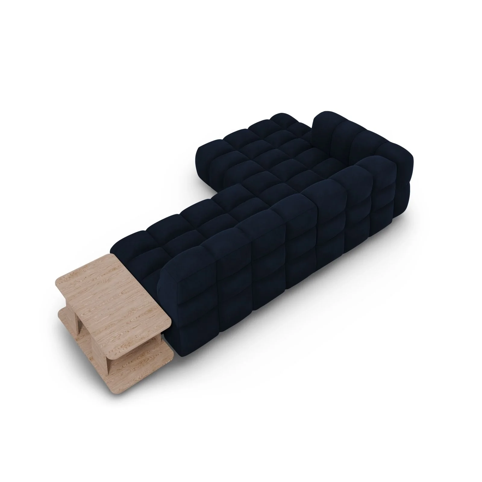 Sky Modulares 4-Sitzer Ecksofa, Linke Seite, aus Samt, 297x162 cm - Image 41