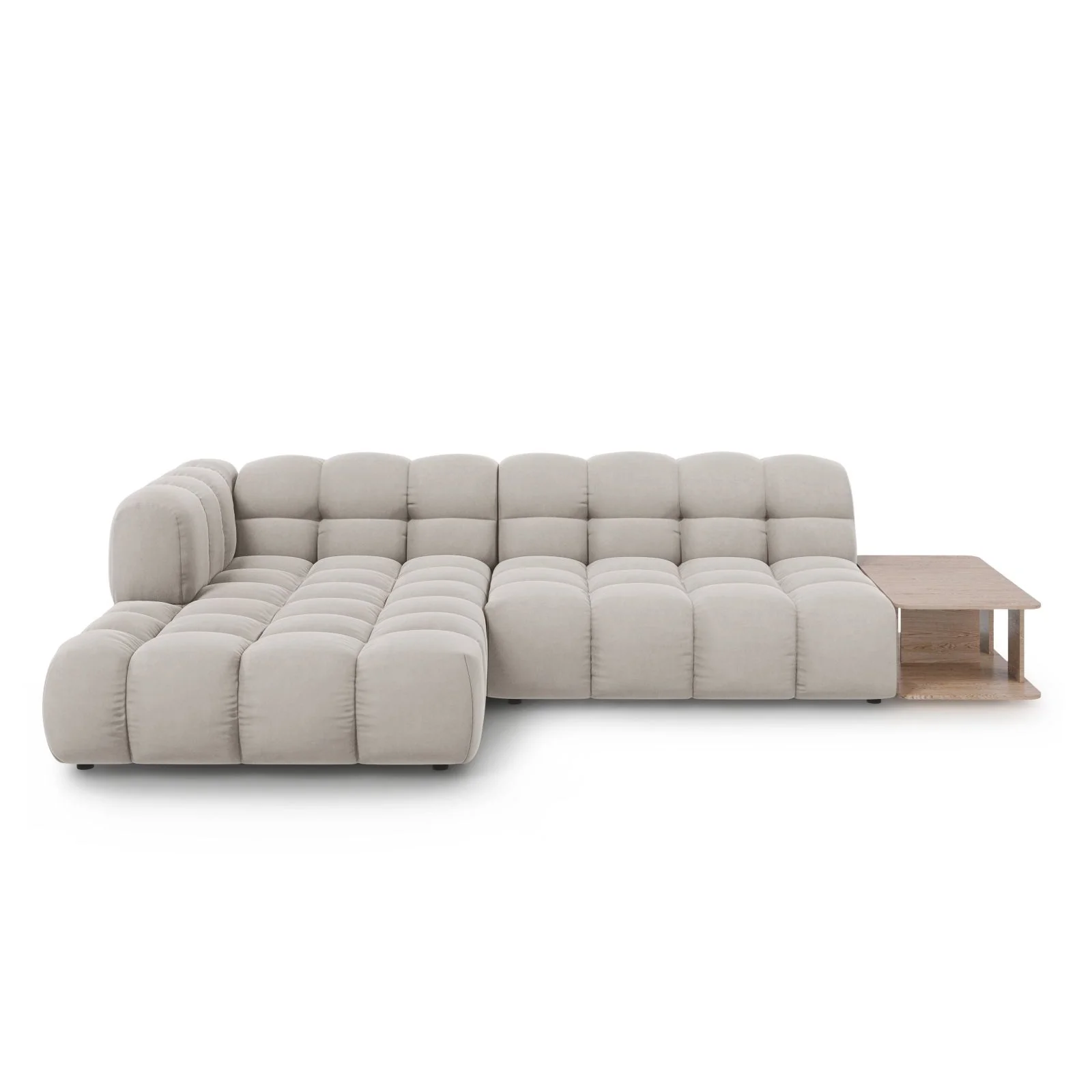 Sky Modulares 4-Sitzer Ecksofa, Linke Seite, aus Samt, 297x162 cm - Image 7