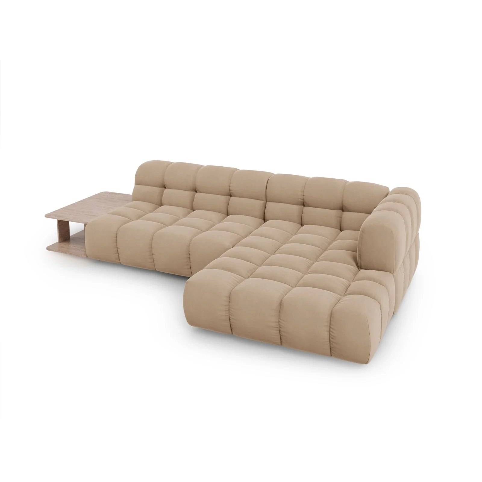 Sky Modulares 4-Sitzer Ecksofa, Rechte Seite, aus Samt, 297x162 cm - Image 16