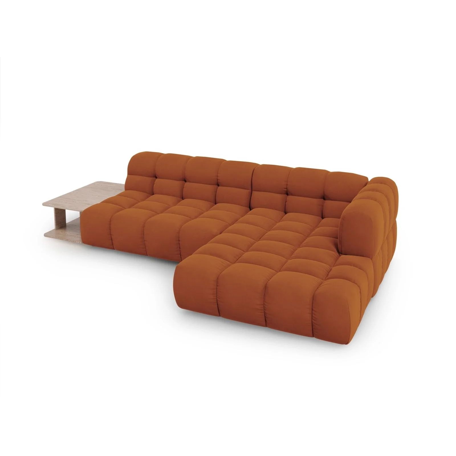 Sky Modulares 4-Sitzer Ecksofa, Rechte Seite, aus Samt, 297x162 cm - Image 28