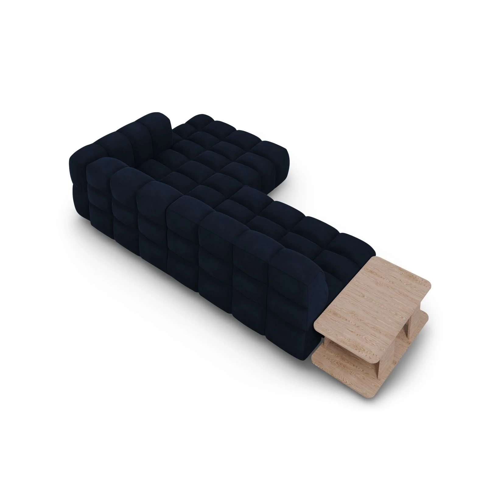 Sky Modulares 4-Sitzer Ecksofa, Rechte Seite, aus Samt, 297x162 cm - Image 41
