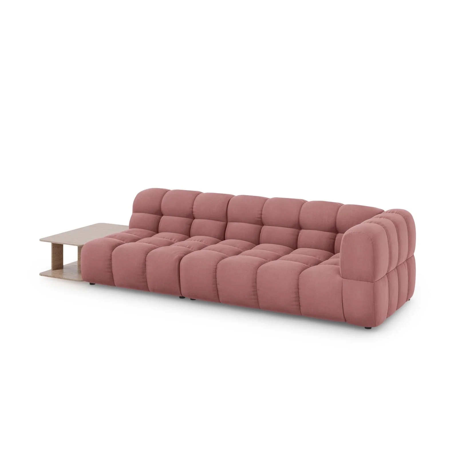 Sky Modulares 4-Sitzer Sofa, Linke Seite, aus Samt, 297x102 cm - Image 21