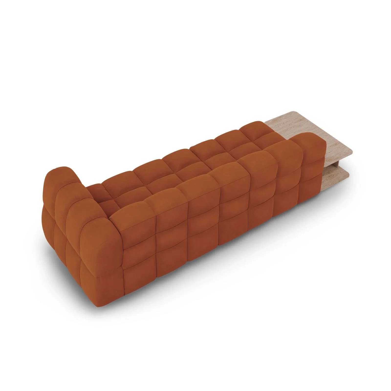 Sky Modulares 4-Sitzer Sofa, Linke Seite, aus Samt, 297x102 cm - Image 29