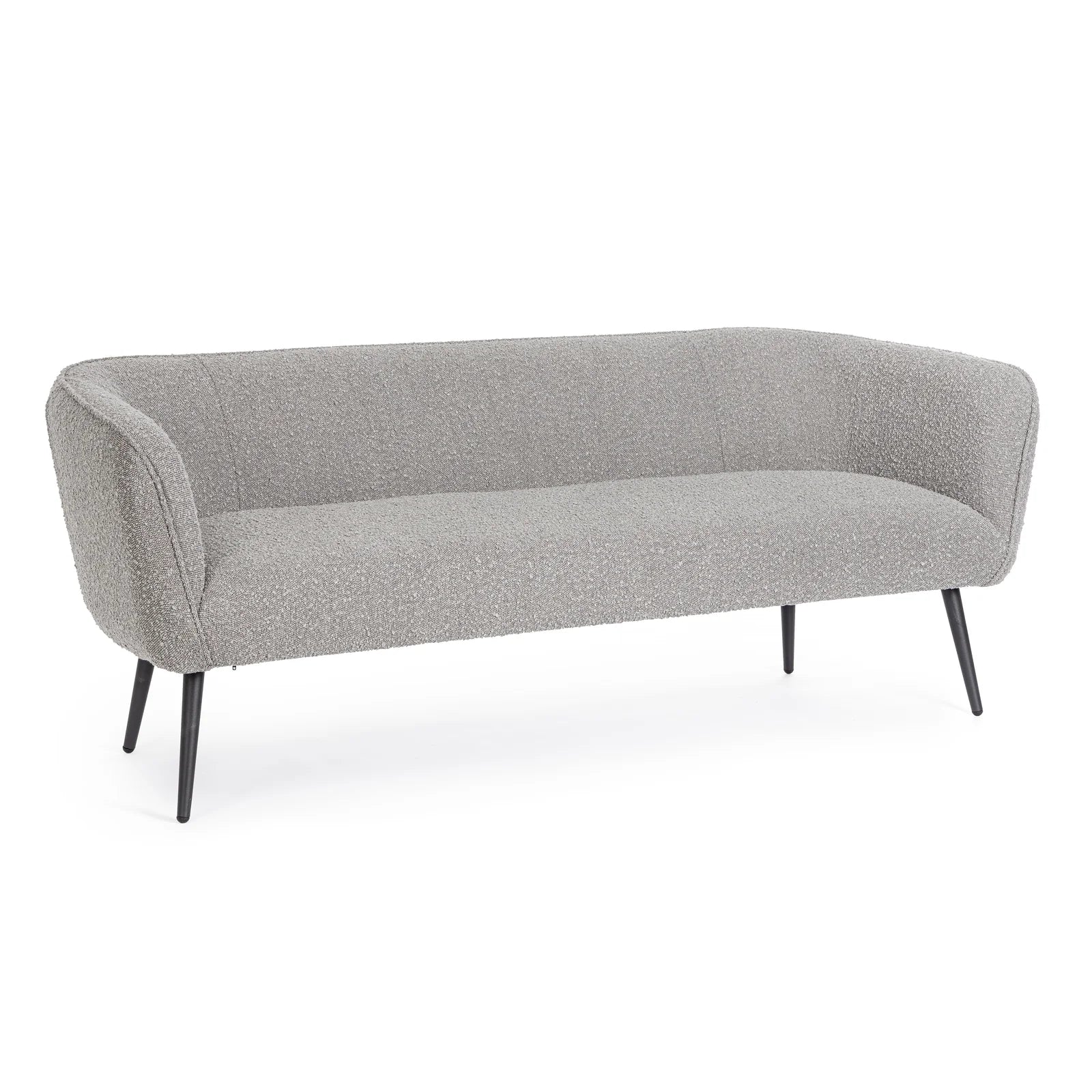 Sofa 3-Sitzer Avril Grau Bouclé