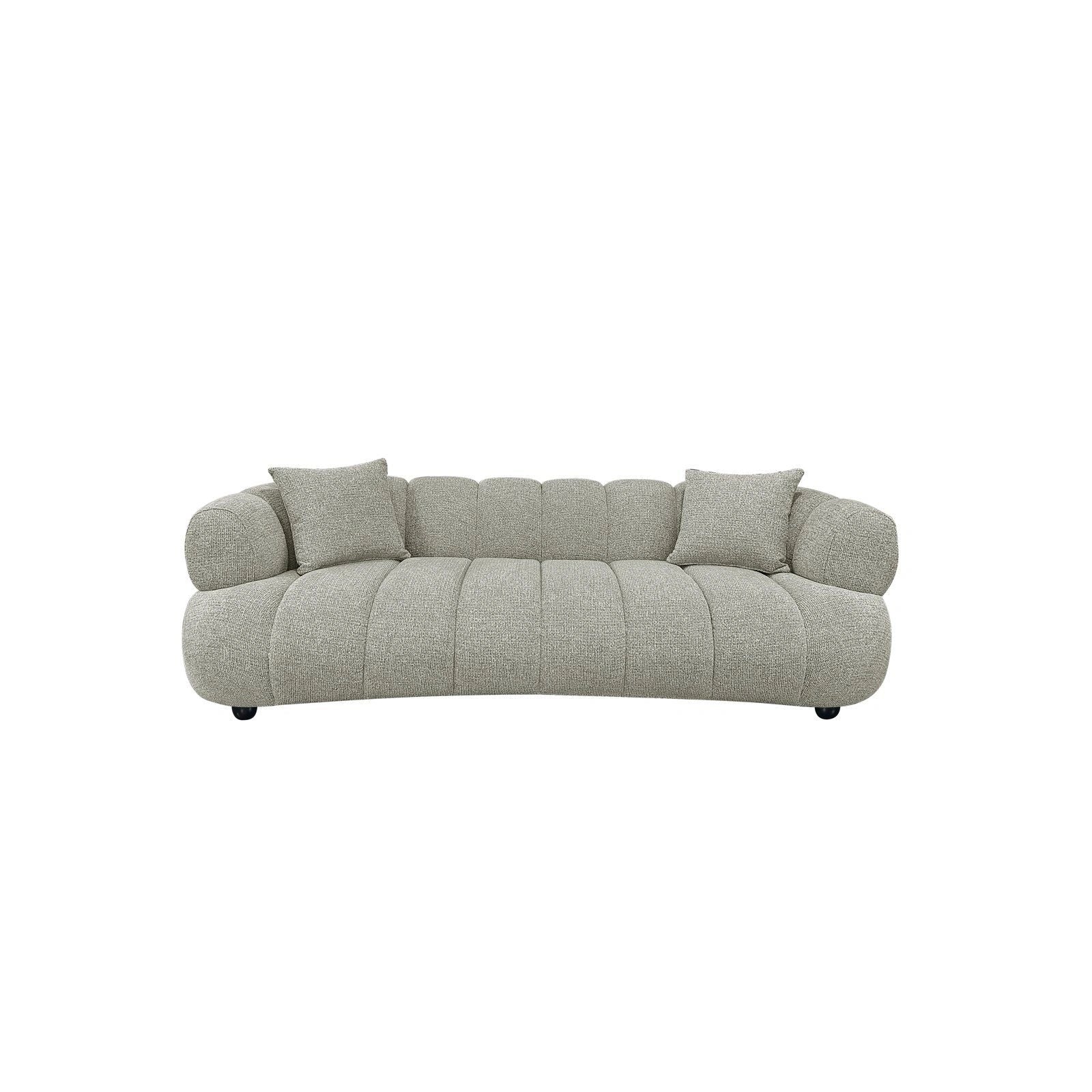 Sofa Amelia aus Stoff in natural fancy, 227x95 cm