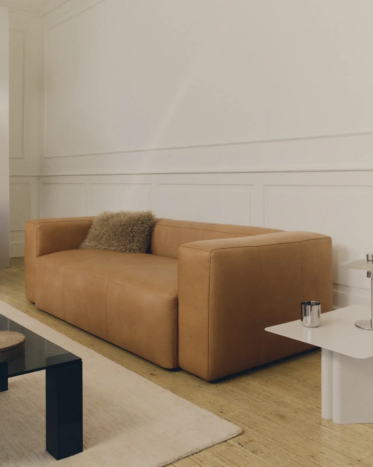 Sofa Blok aus braunem Leder 3-Sitzer 240 cm - Image 2