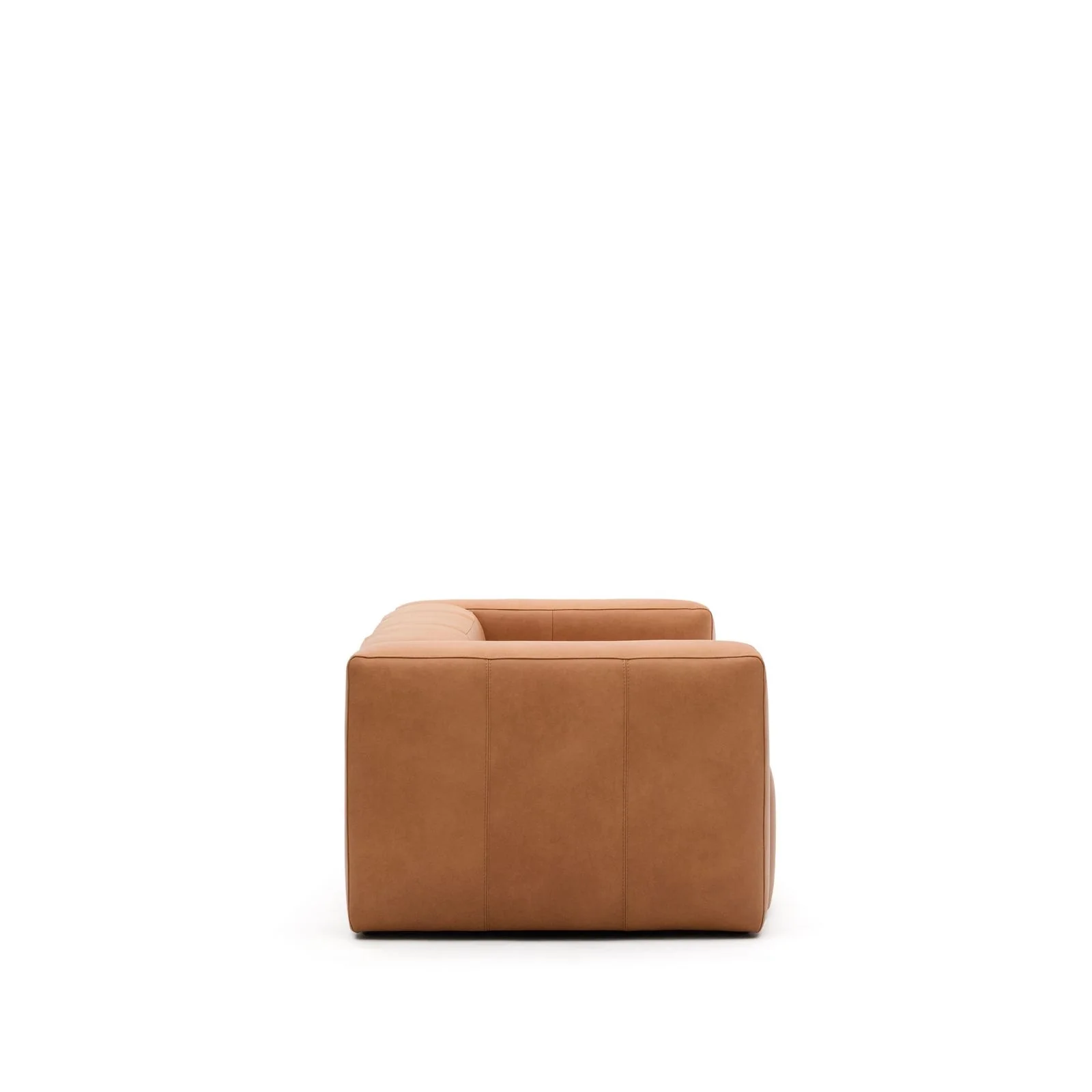 Sofa Blok aus braunem Leder 3-Sitzer 240 cm - Image 8