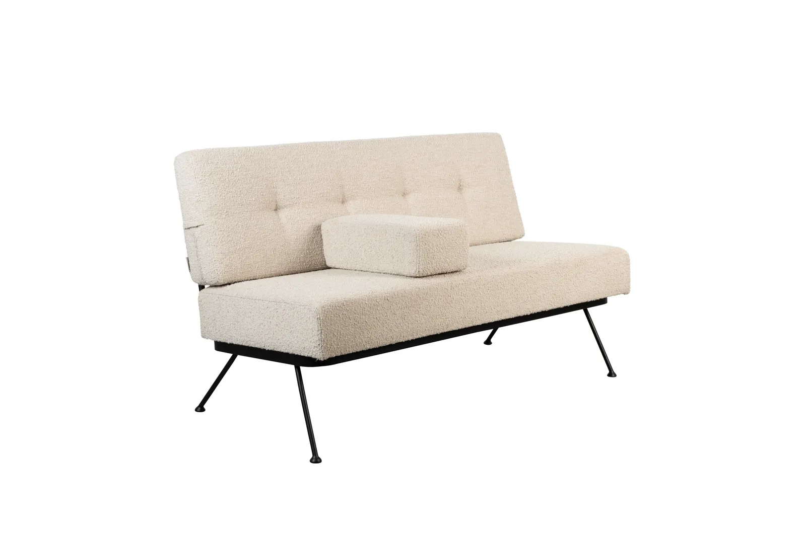 Sofa Bowie aus Stoff in Beige, 135×74×83 cm - Image 5