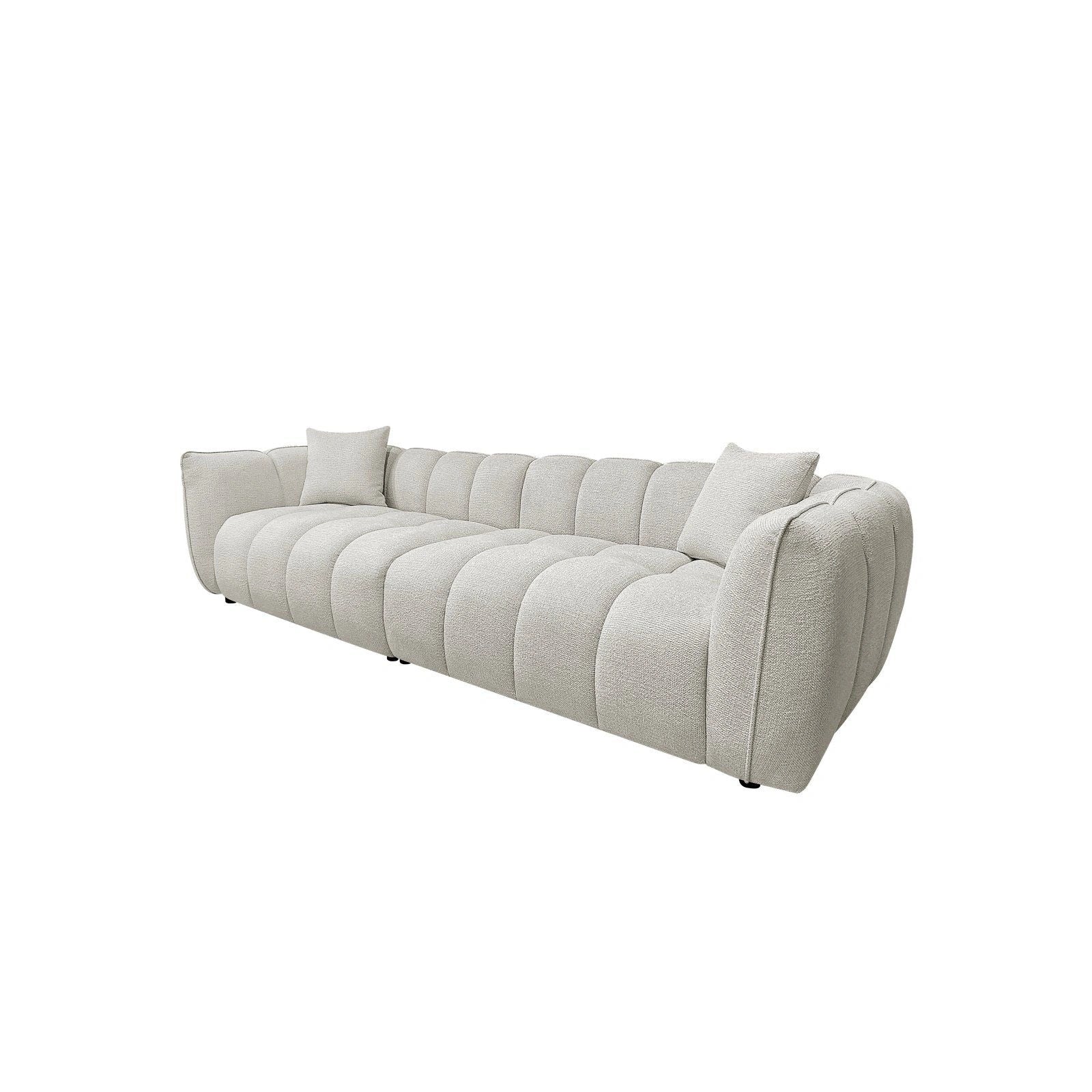 Sofa Jezebel aus Stoff in cream fancy, 280x101 cm - Image 5