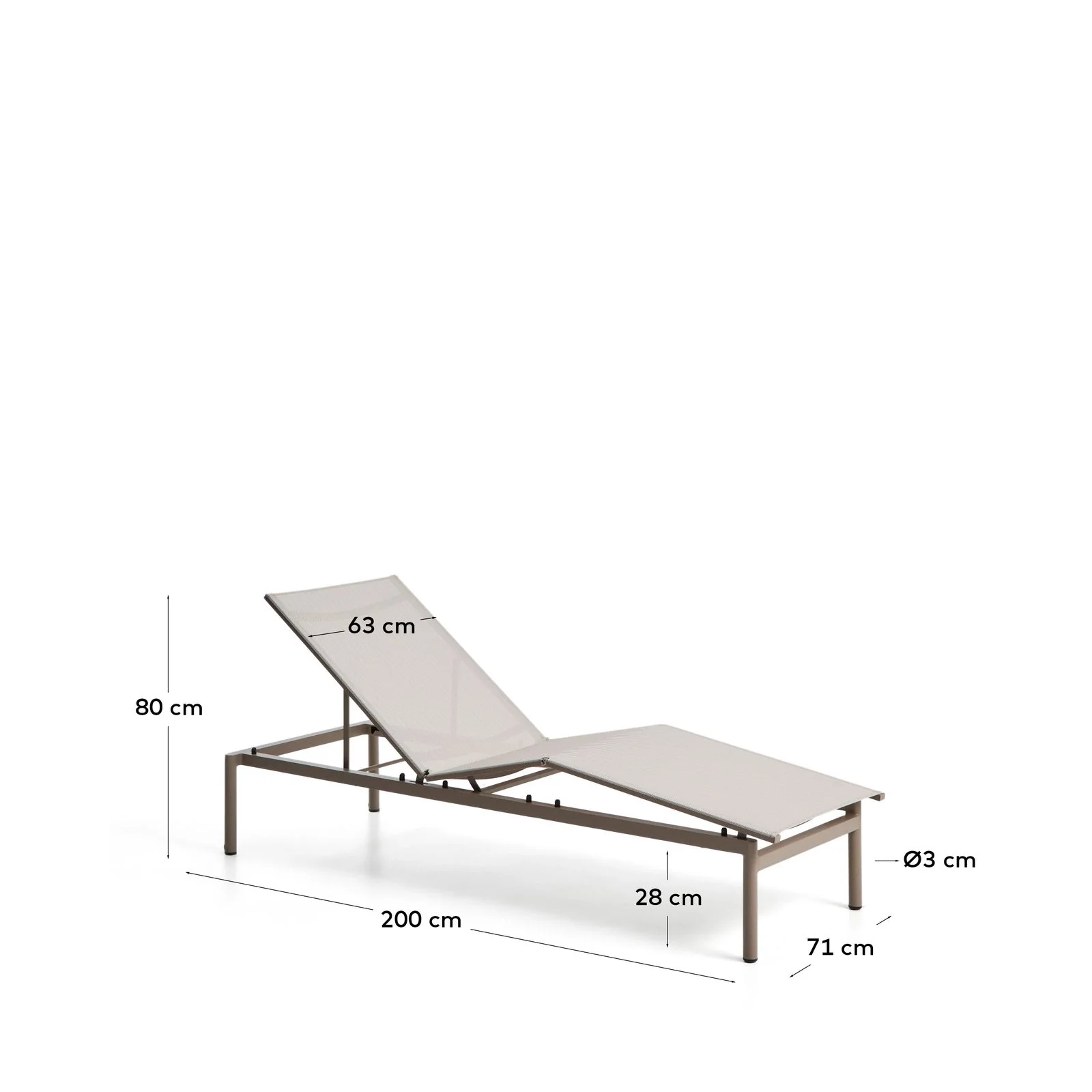 Sonnenliege Lesina aus Aluminium und Texteline - Image 33