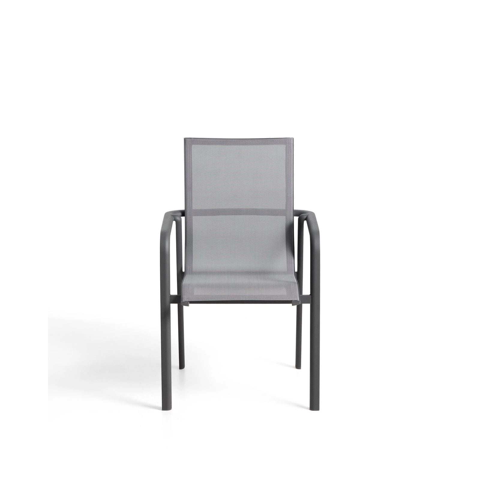 Stapelbarer Outdoor-Stuhl Canea aus Texteline und Aluminium - Image 5
