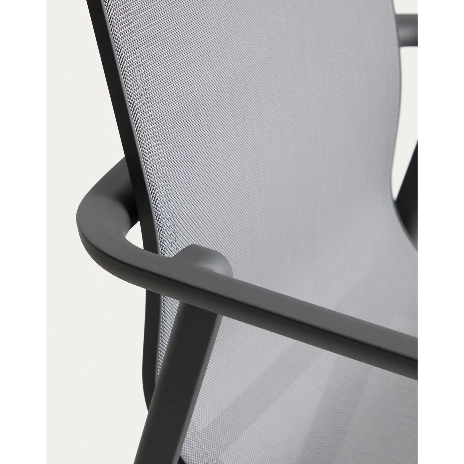 Stapelbarer Outdoor-Stuhl Canea aus Texteline und Aluminium - Image 9