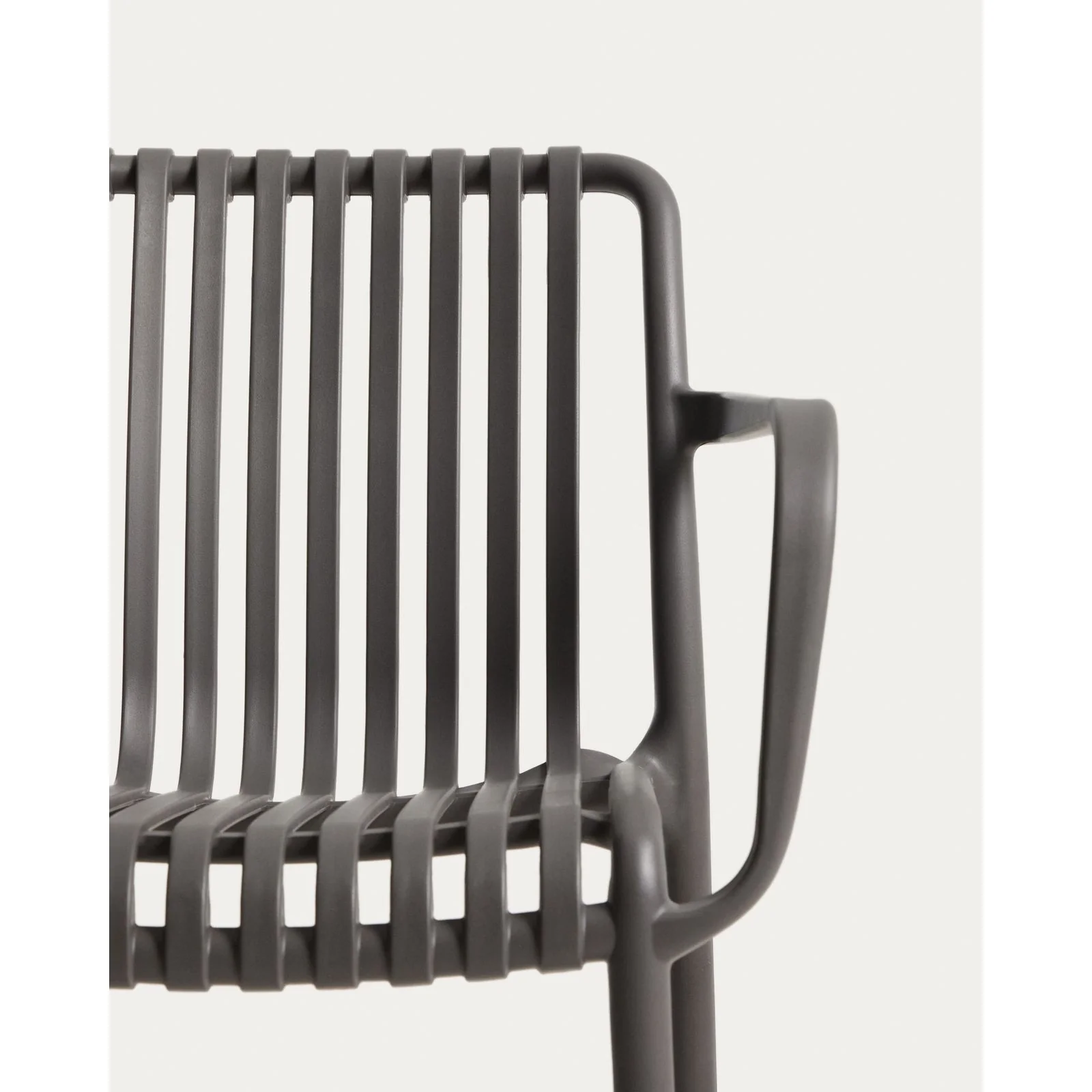 Stapelbarer Outdoor-Stuhl Isabellini in Graphitgrau - Image 8