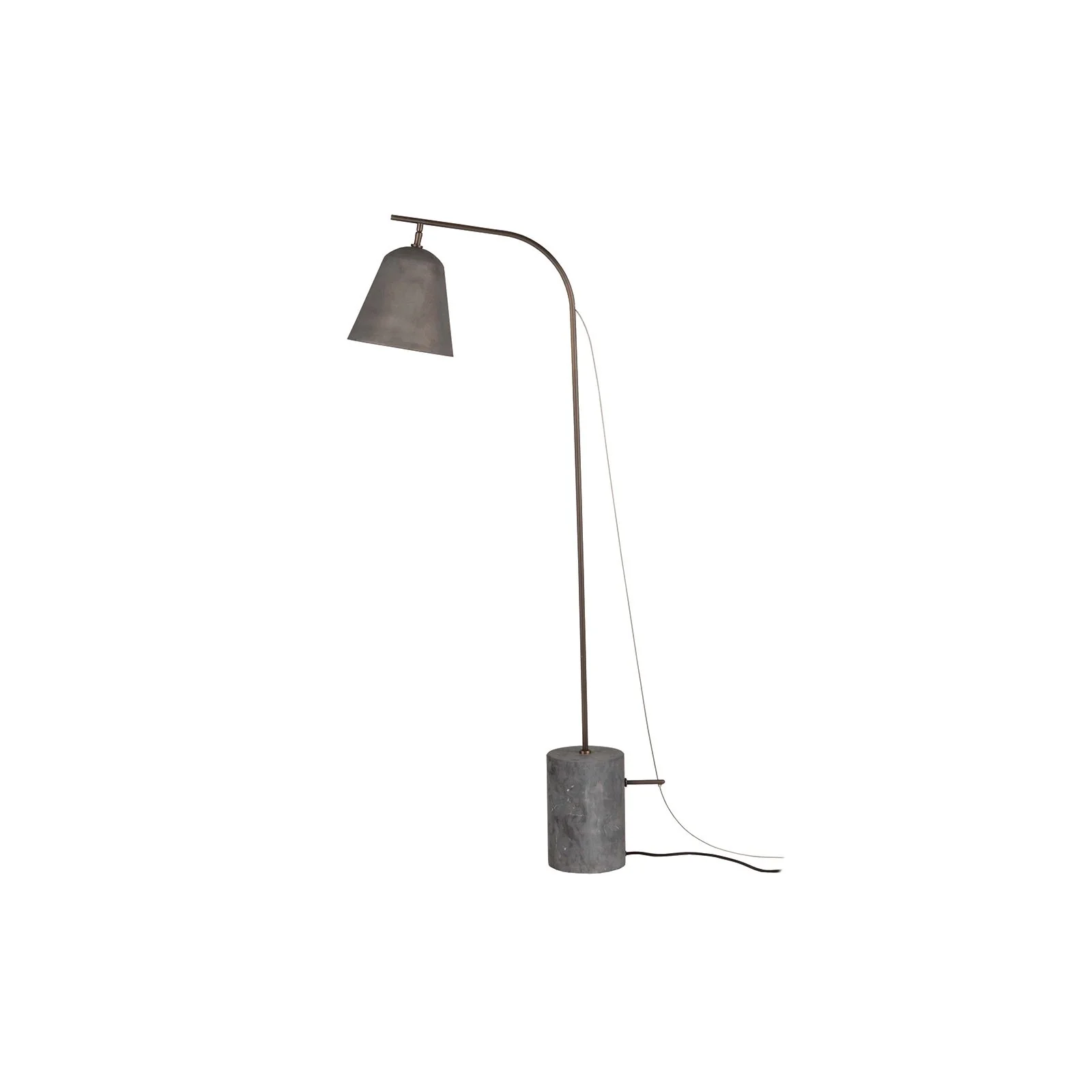 Stehlampe Line One aus Marmor, Messing und Aluminium, 55×23×140 cm - Image 3