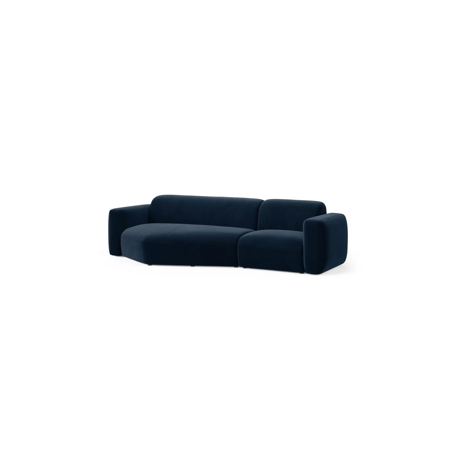 Strino 3-Sitzer Ecksofa, Linke Seite, aus Samt oder Strukturstoff, 308x136x78 cm - Image 38