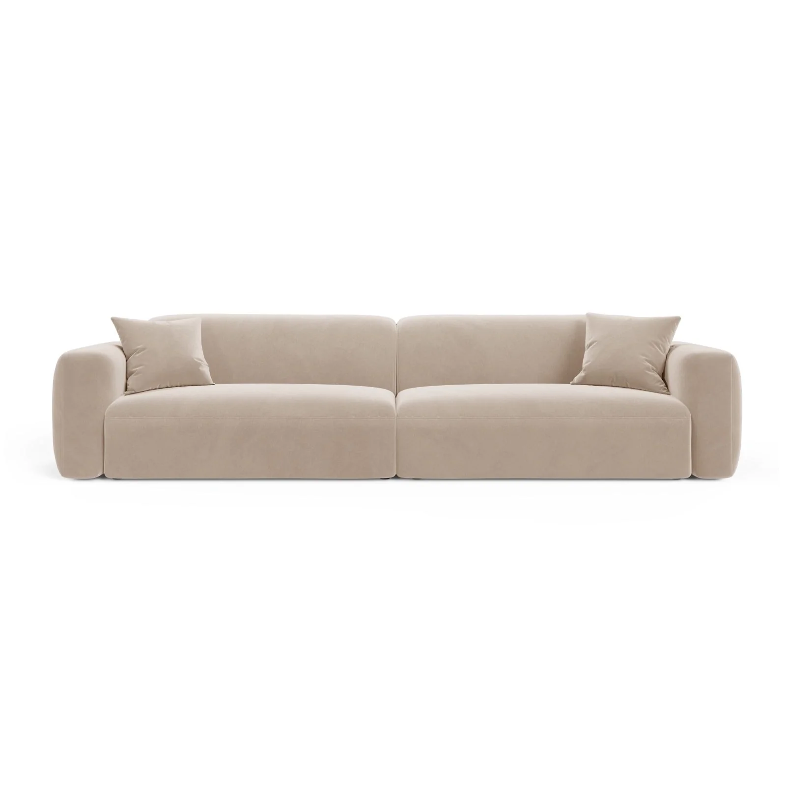 Strino 4-Sitzer Sofa aus Samt oder Strukturstoff, 240x98x78 cm - Image 31