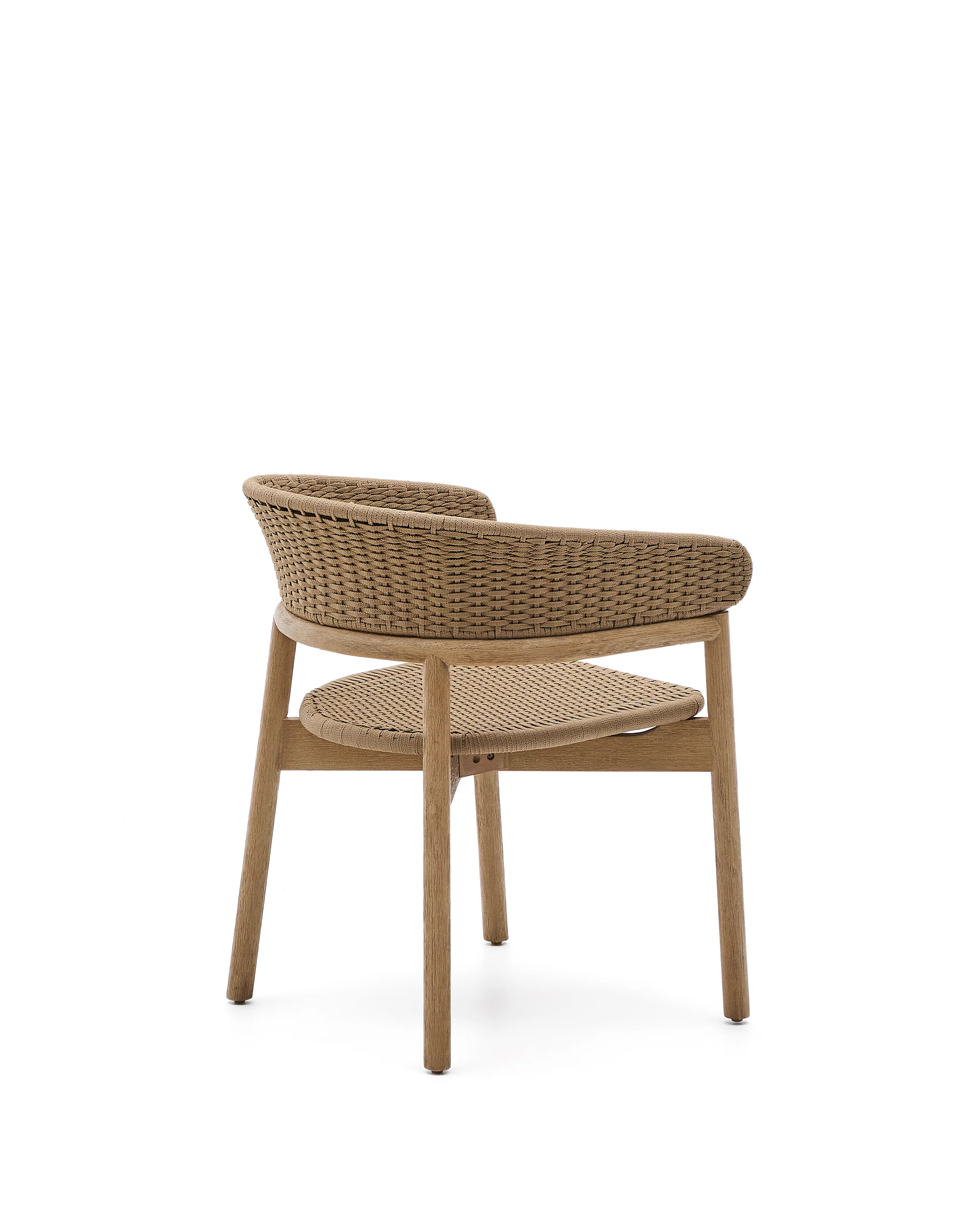 Stuhl Arinella aus massivem Akazienholz mit Finish in natürlichem Farbton und beigem Seil FSC 100% - Image 6