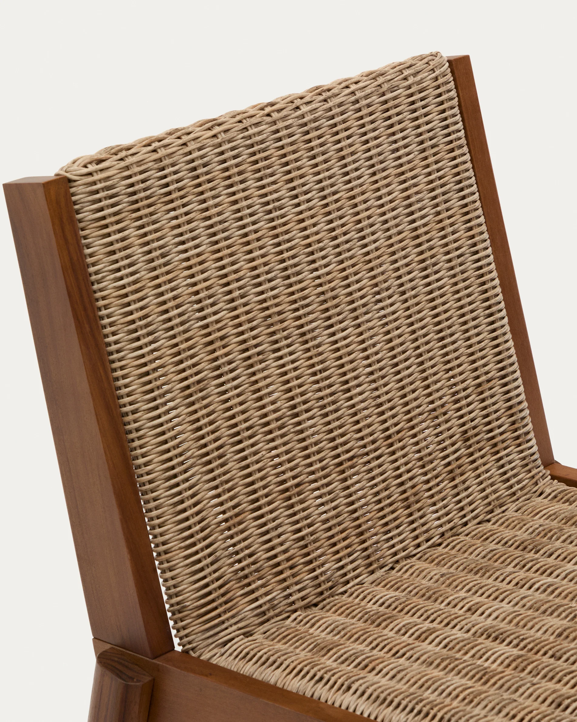Stuhl Itani aus massivem Teakholz und synthetischem Rattan FSC 100% - Image 9